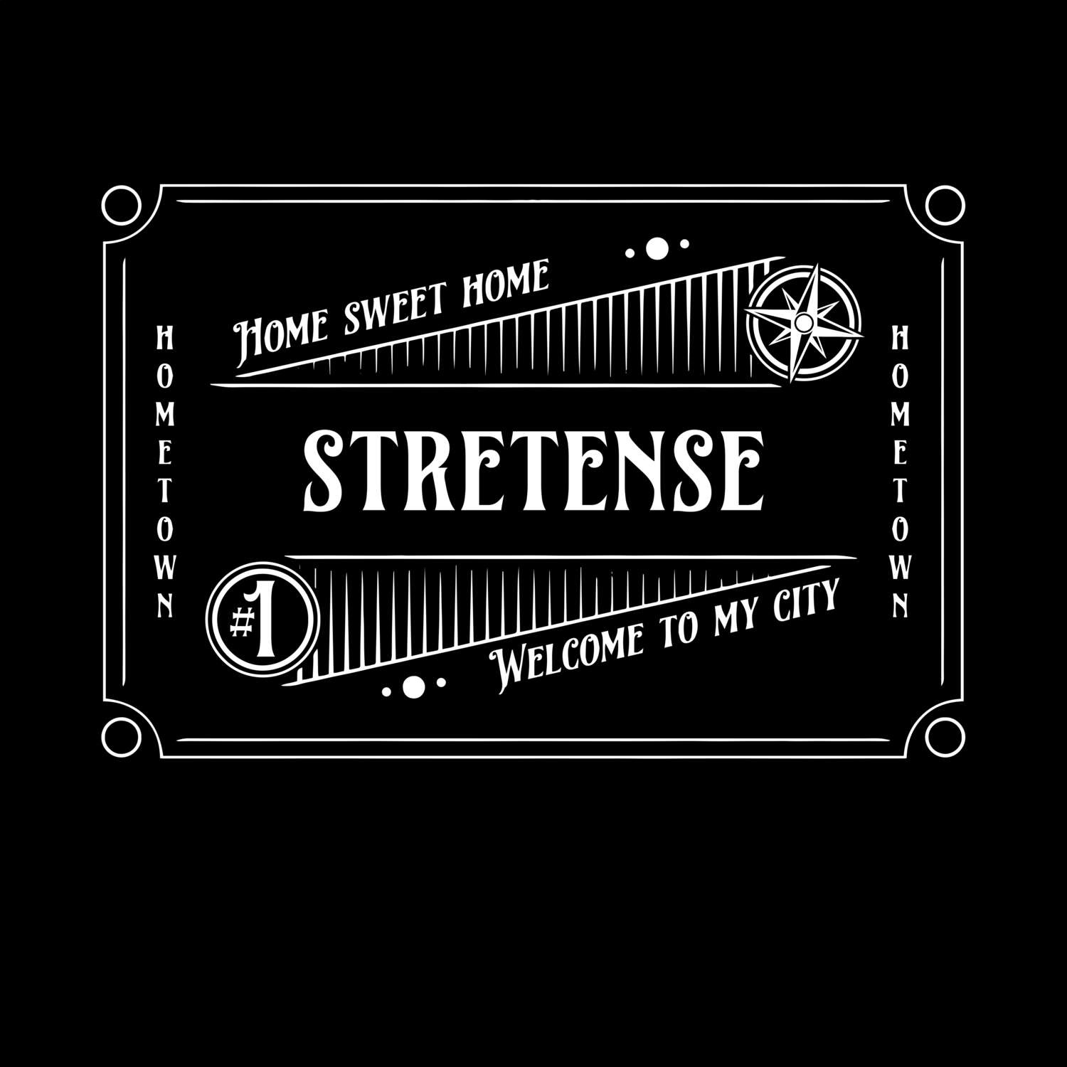 T-Shirt »Rockabilly« für den Ort »Stretense«