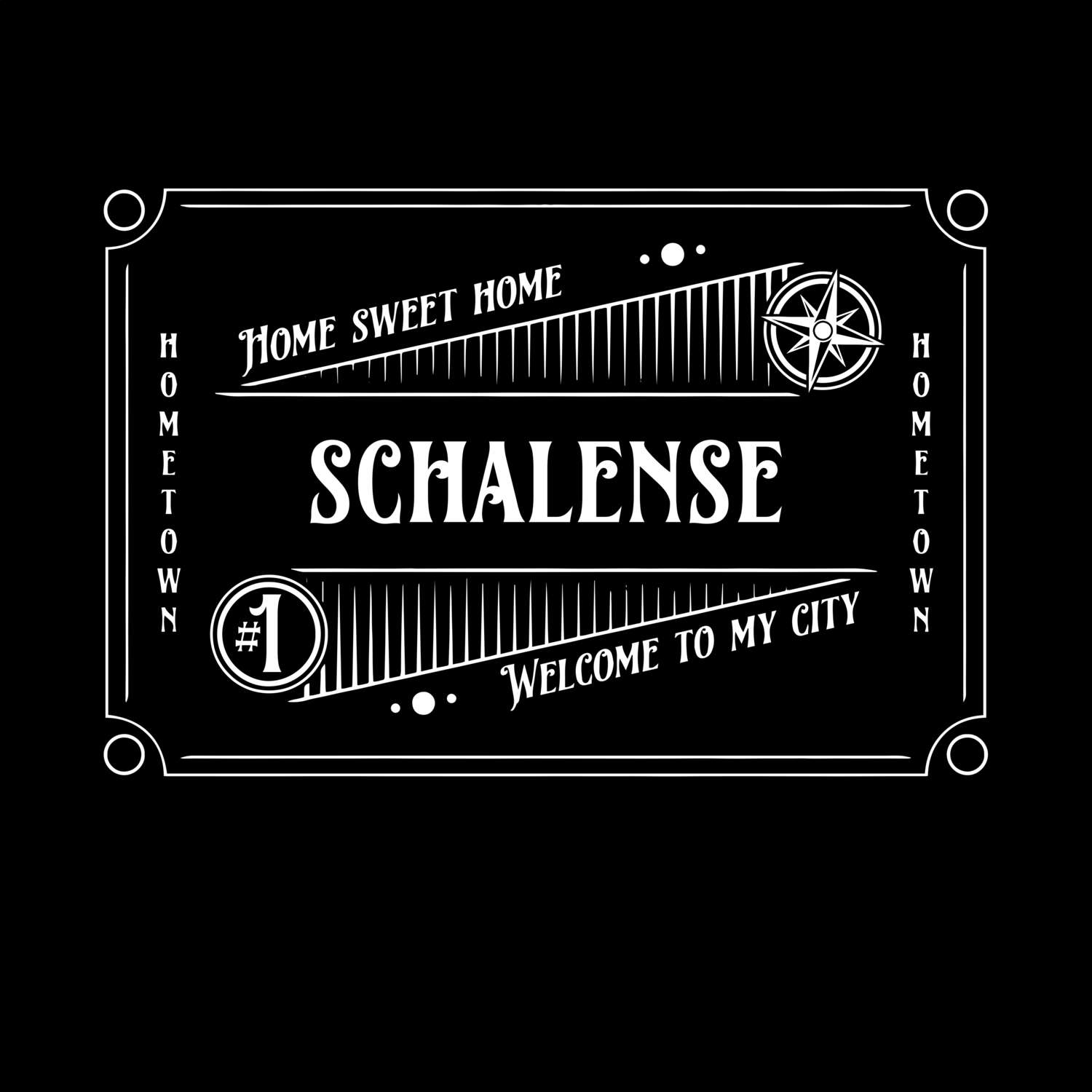 T-Shirt »Rockabilly« für den Ort »Schalense«