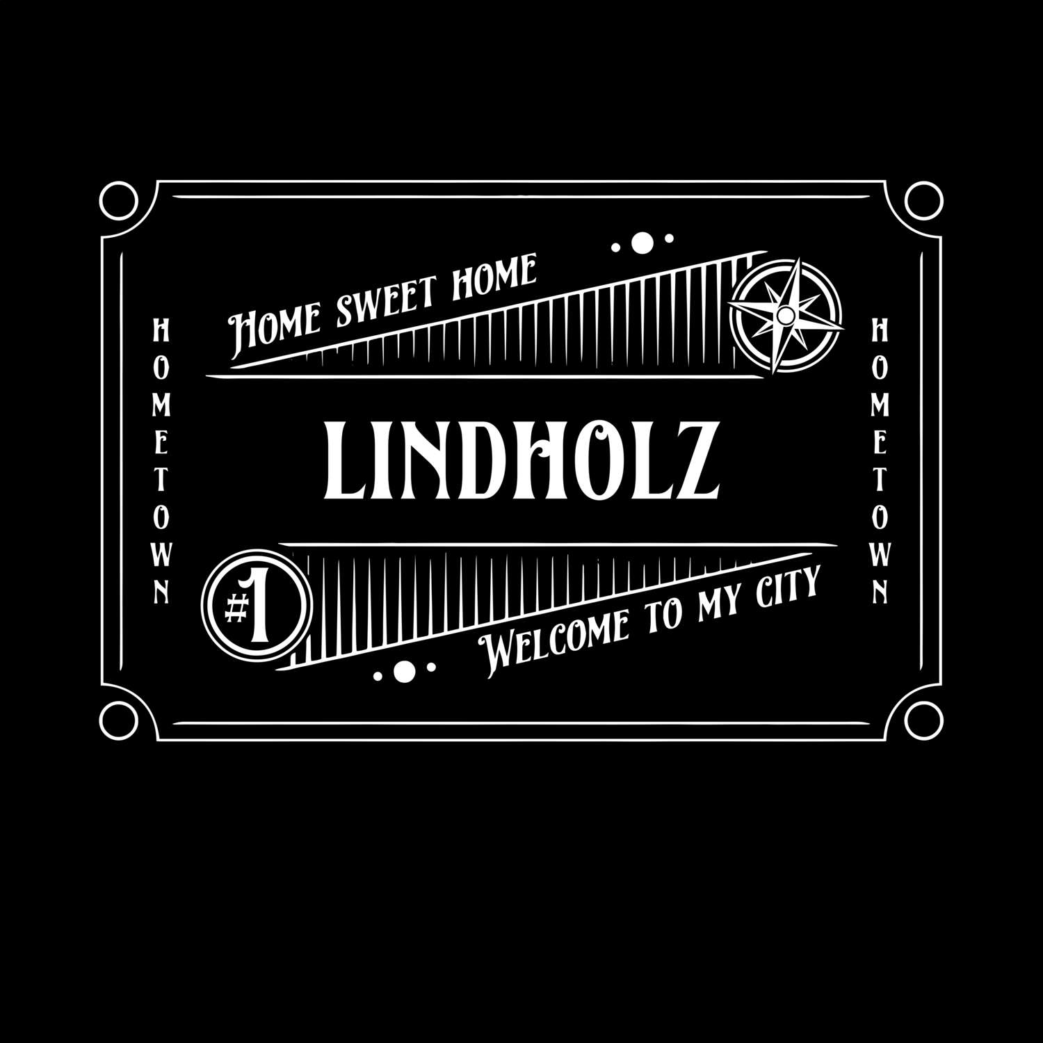 T-Shirt »Rockabilly« für den Ort »Lindholz«