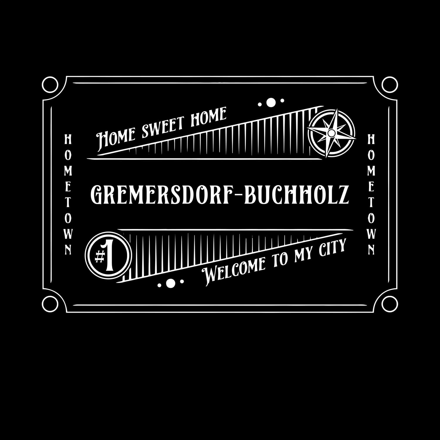 T-Shirt »Rockabilly« für den Ort »Gremersdorf-Buchholz«