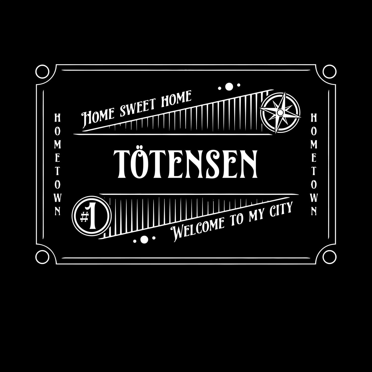 T-Shirt »Rockabilly« für den Ort »Tötensen«