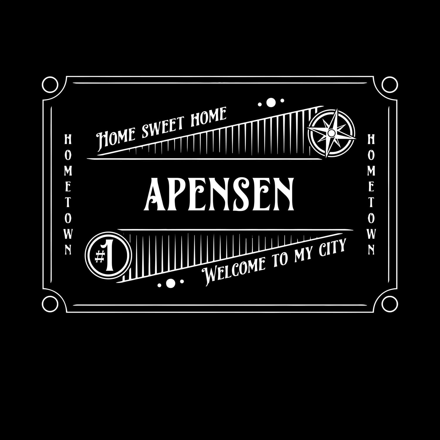 T-Shirt »Rockabilly« für den Ort »Apensen«