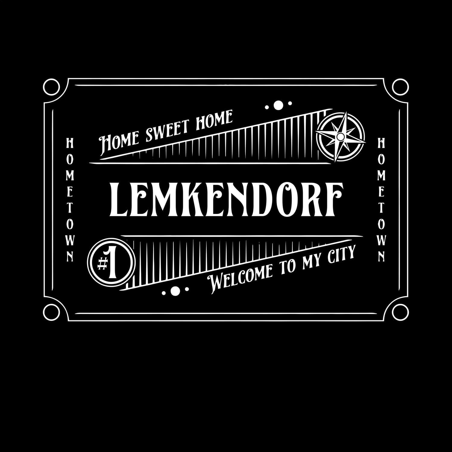 T-Shirt »Rockabilly« für den Ort »Lemkendorf«