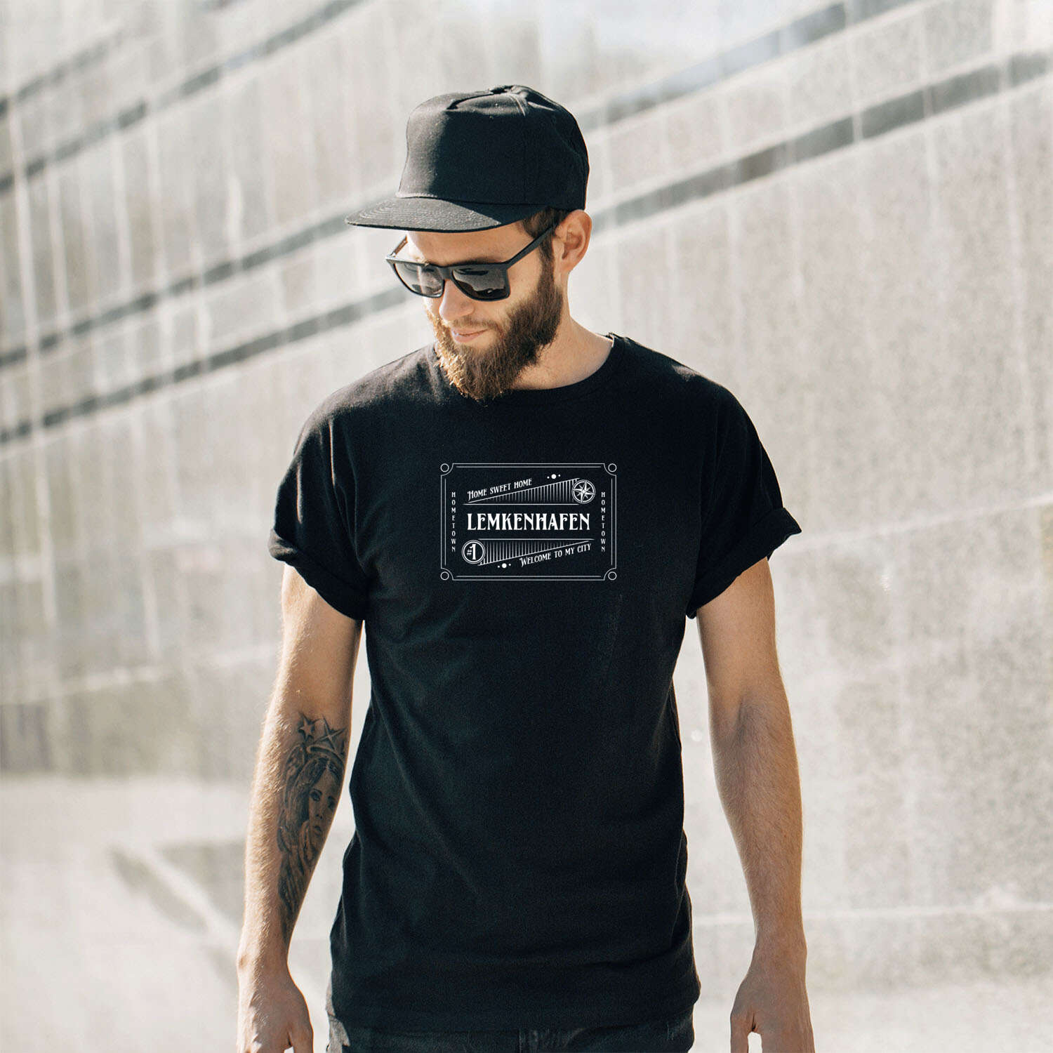 T-Shirt »Rockabilly« für den Ort »Lemkenhafen«