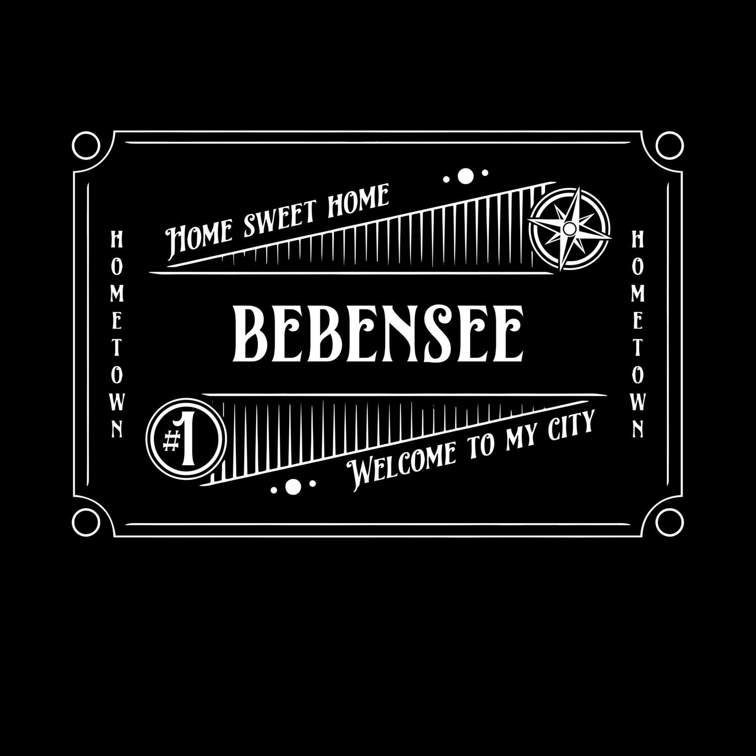 T-Shirt »Rockabilly« für den Ort »Bebensee«