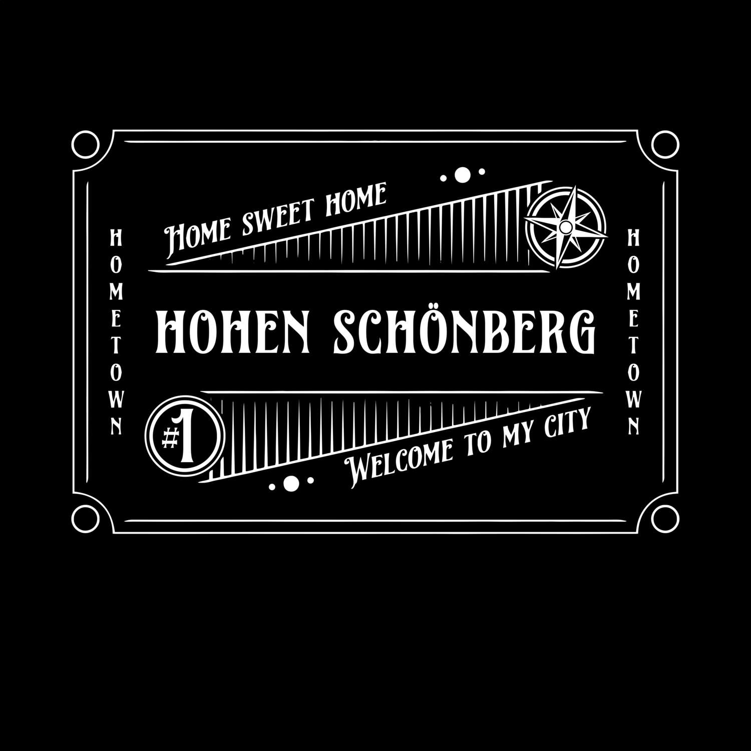 T-Shirt »Rockabilly« für den Ort »Hohen Schönberg«