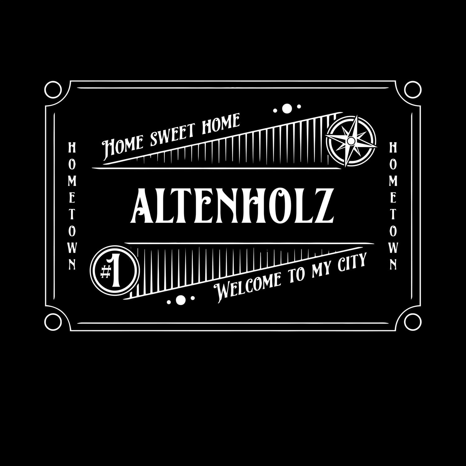 T-Shirt »Rockabilly« für den Ort »Altenholz«
