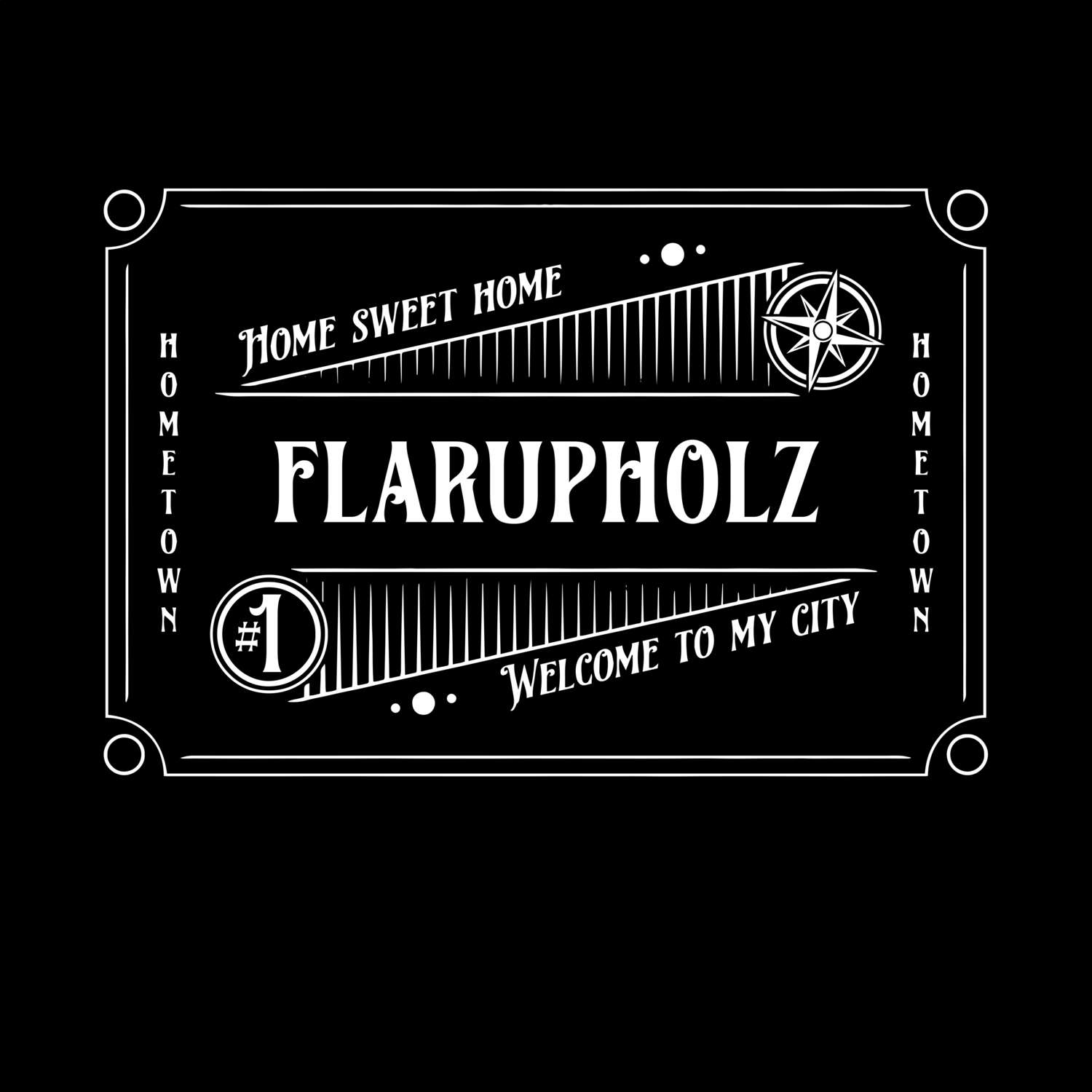 T-Shirt »Rockabilly« für den Ort »Flarupholz«