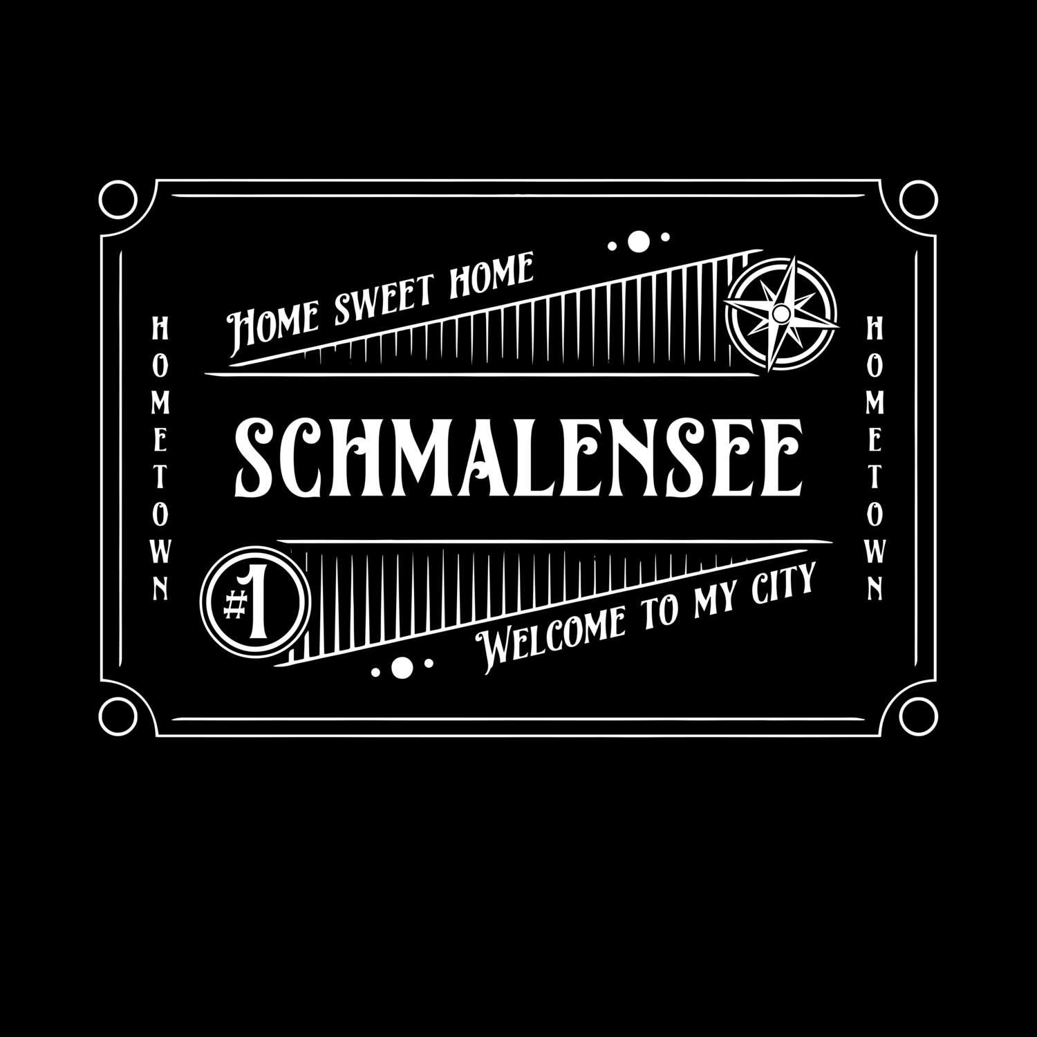 T-Shirt »Rockabilly« für den Ort »Schmalensee«