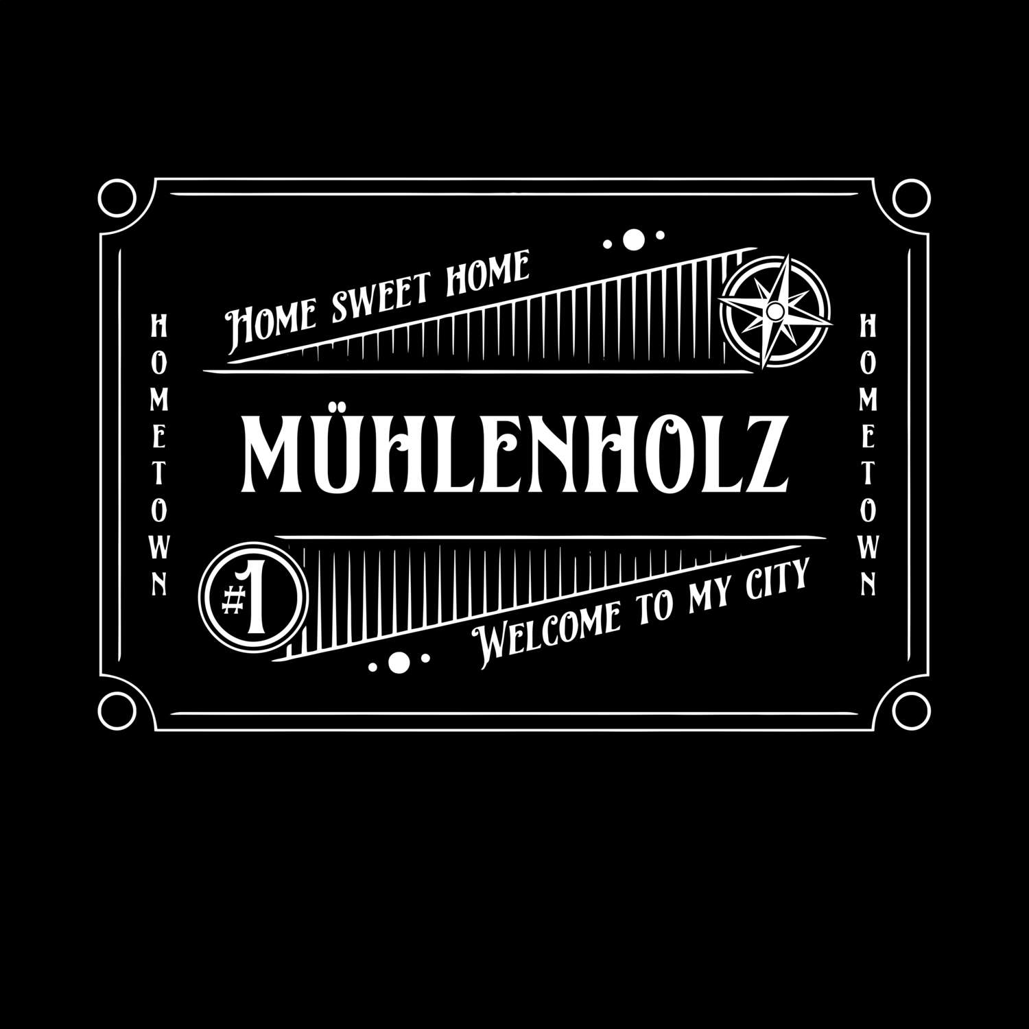 T-Shirt »Rockabilly« für den Ort »Mühlenholz«