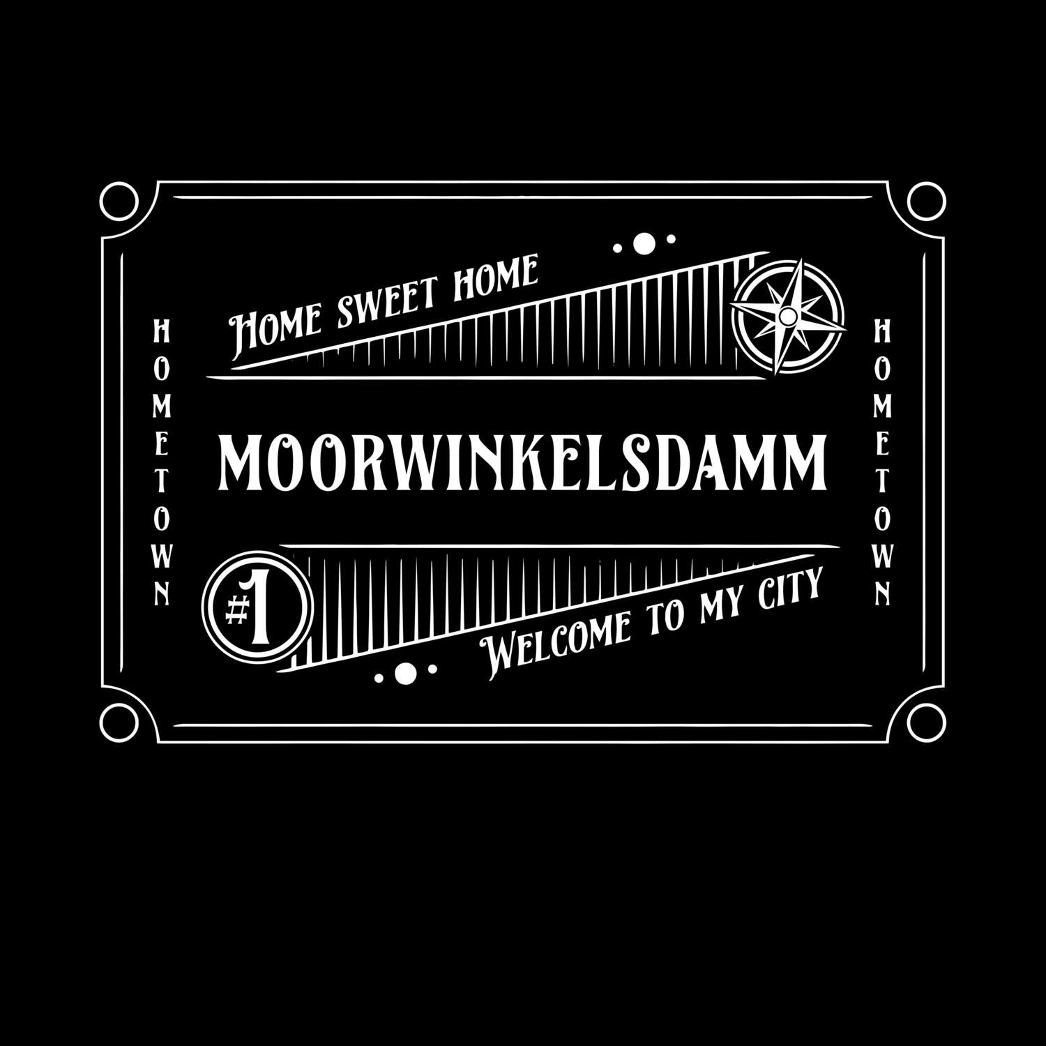 T-Shirt »Rockabilly« für den Ort »Moorwinkelsdamm«