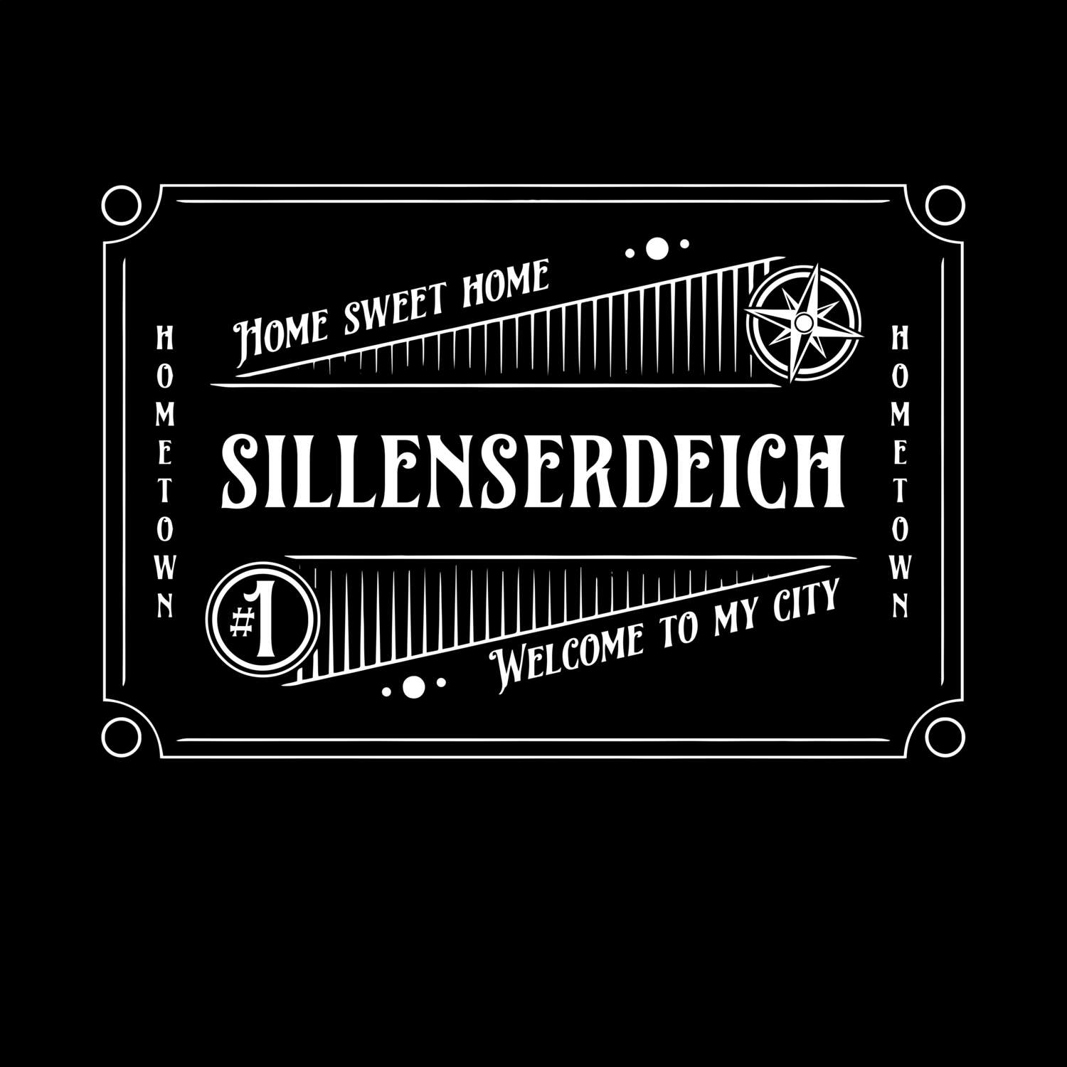T-Shirt »Rockabilly« für den Ort »Sillenserdeich«