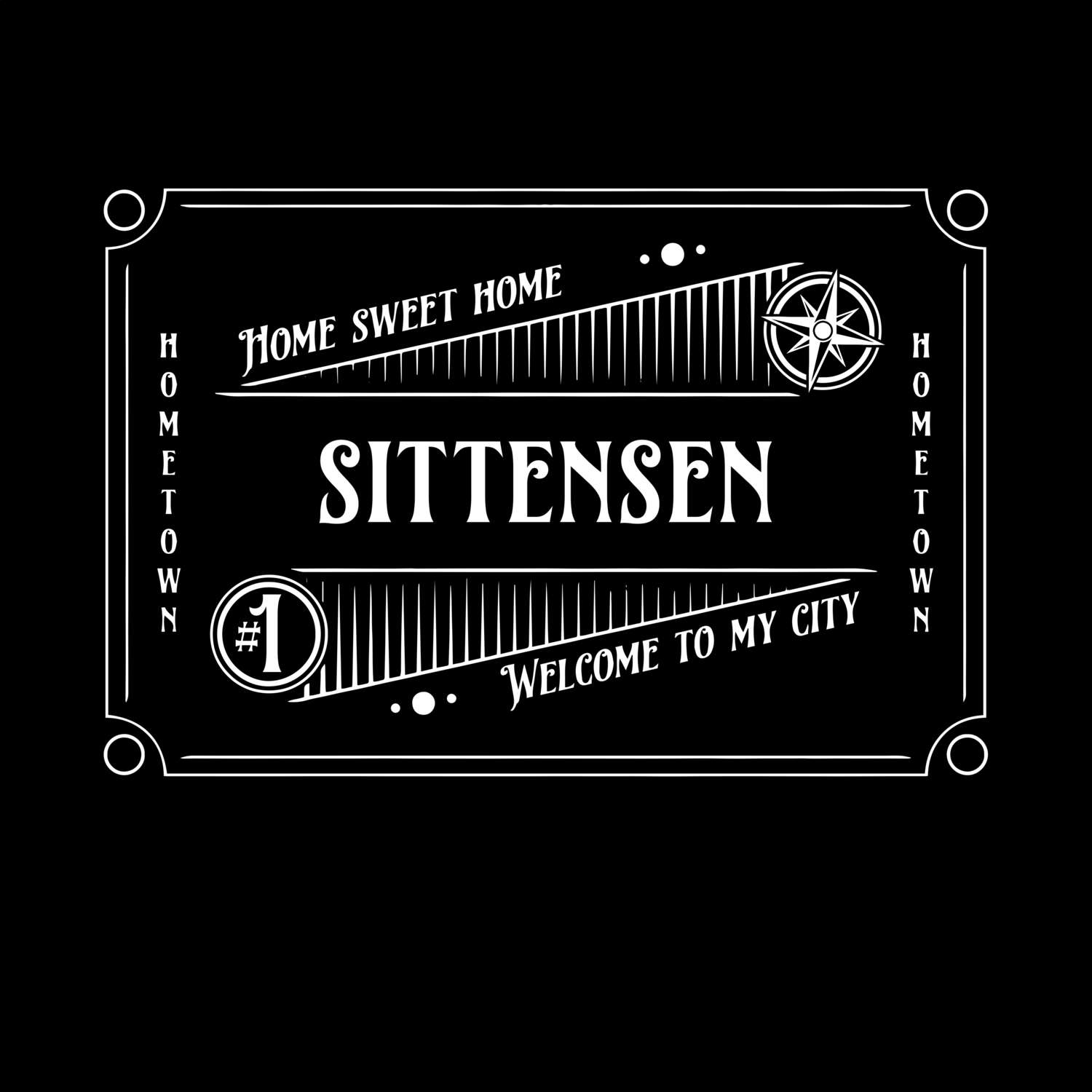 T-Shirt »Rockabilly« für den Ort »Sittensen«