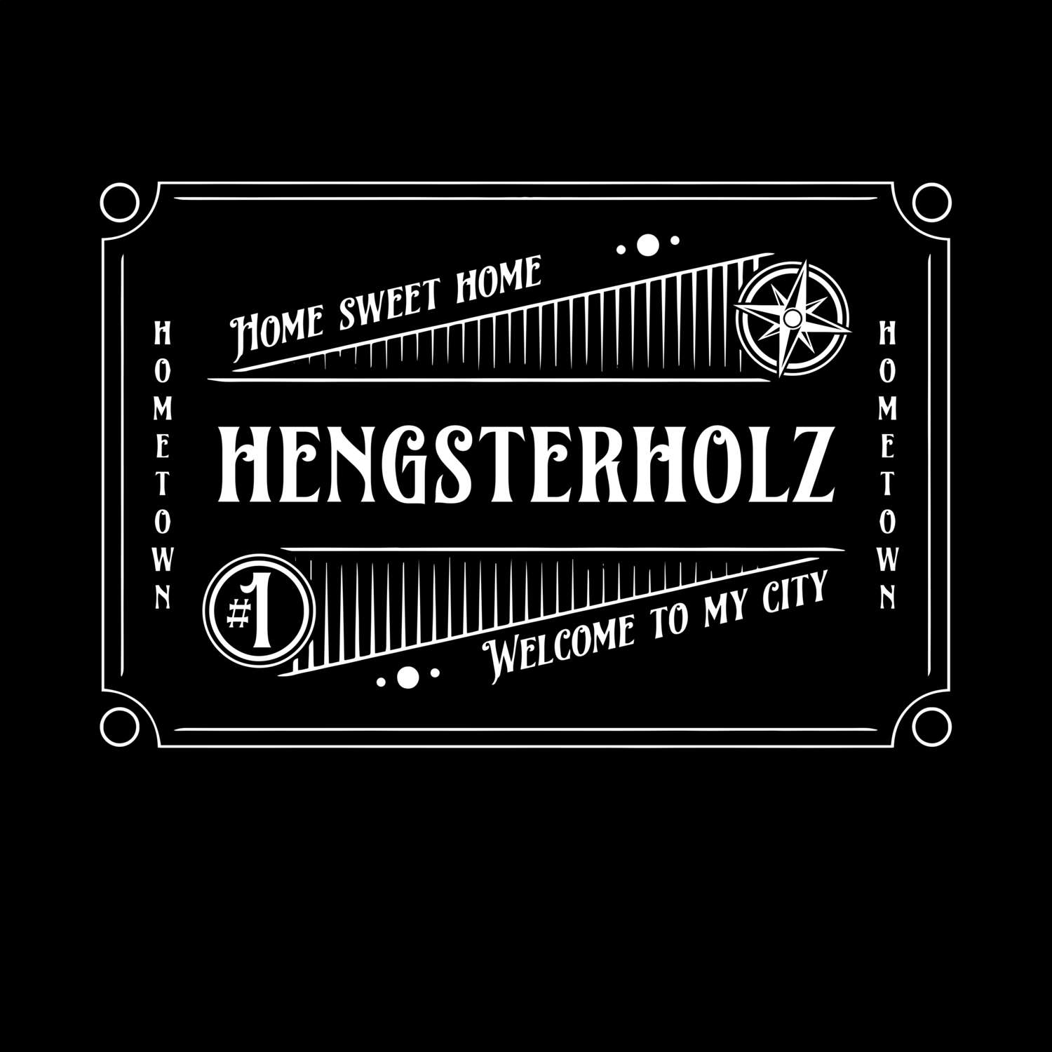 T-Shirt »Rockabilly« für den Ort »Hengsterholz«
