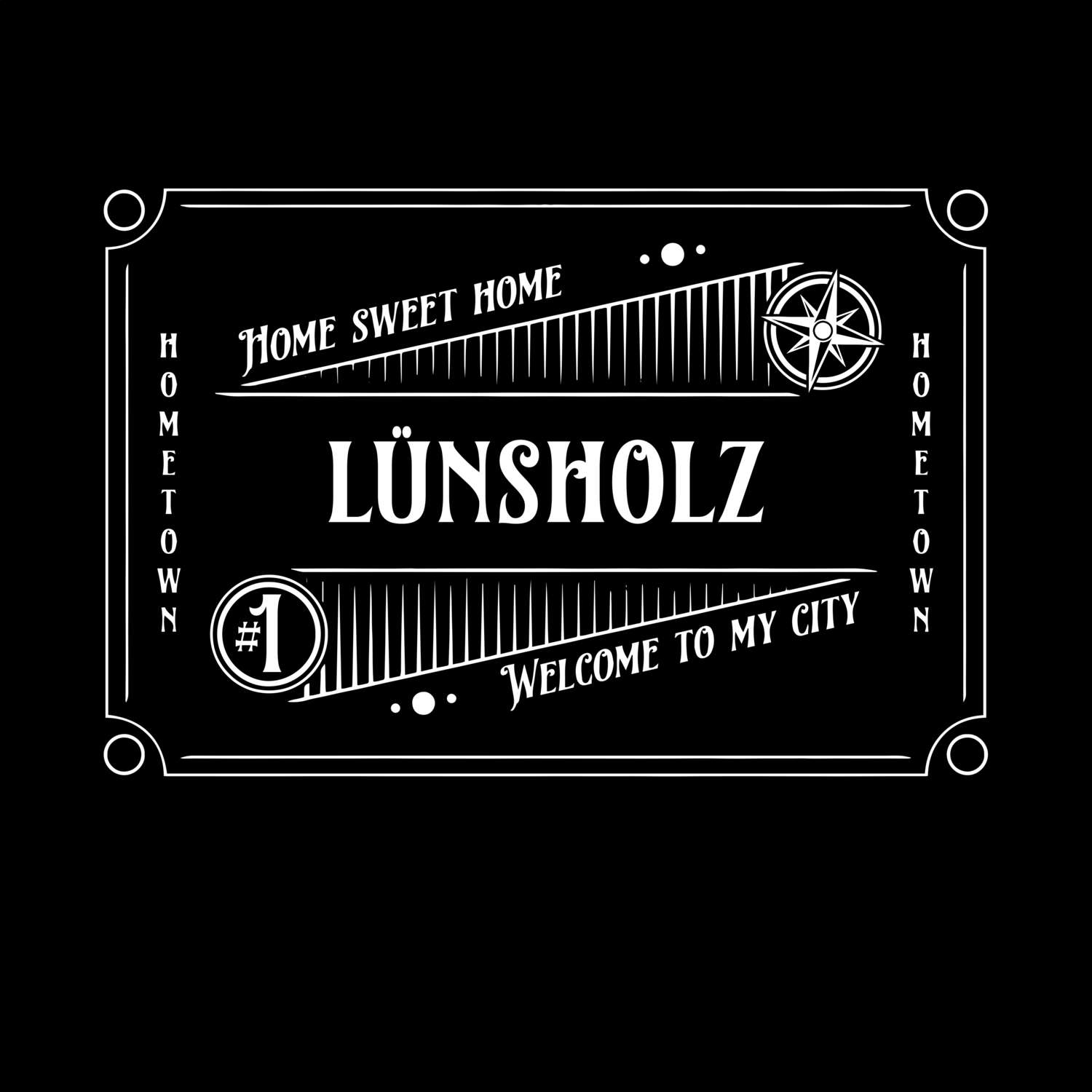 T-Shirt »Rockabilly« für den Ort »Lünsholz«