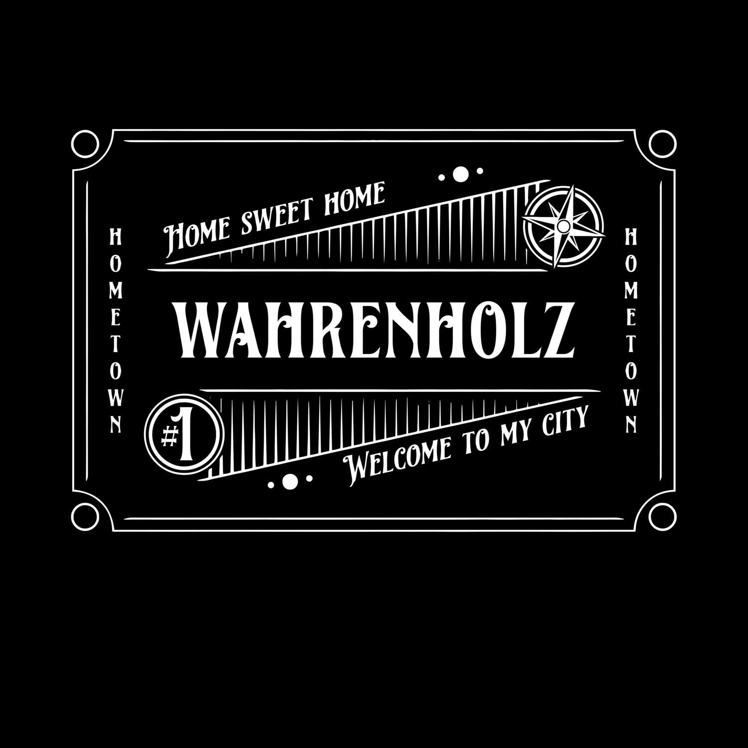 T-Shirt »Rockabilly« für den Ort »Wahrenholz«