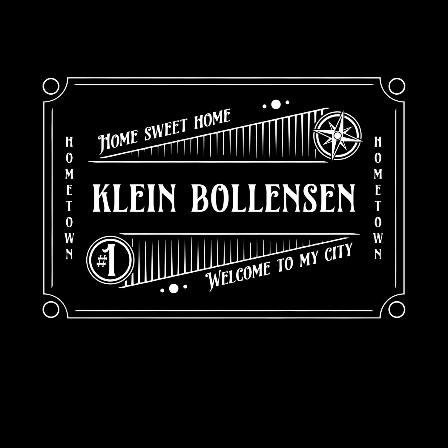 T-Shirt »Rockabilly« für den Ort »Klein Bollensen«