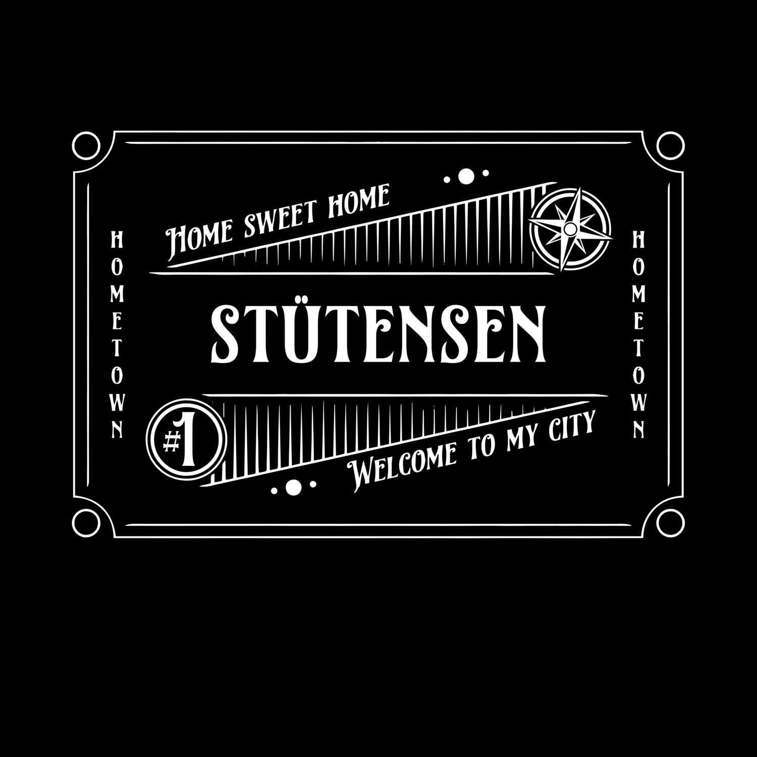 T-Shirt »Rockabilly« für den Ort »Stütensen«