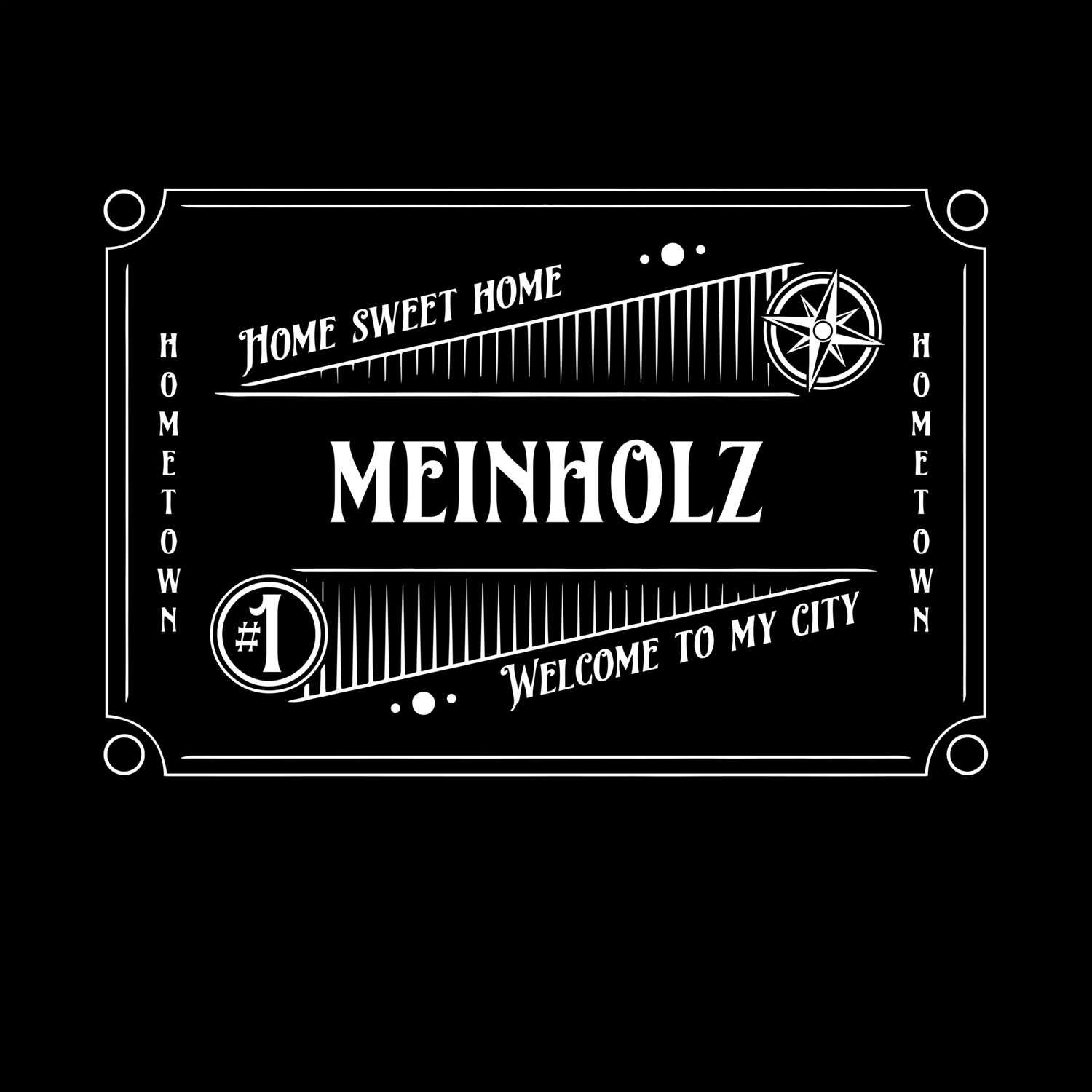 T-Shirt »Rockabilly« für den Ort »Meinholz«