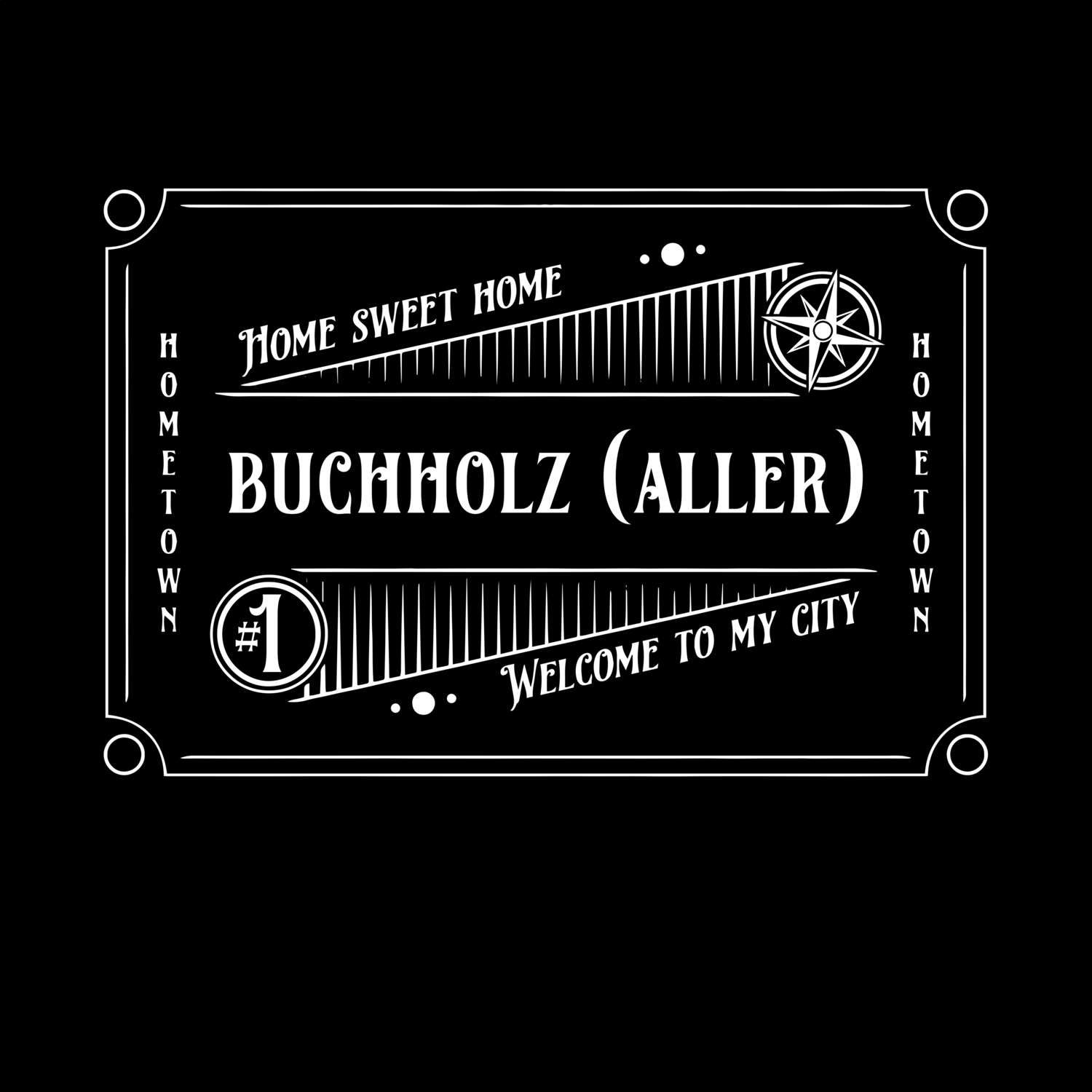 T-Shirt »Rockabilly« für den Ort »Buchholz (Aller)«