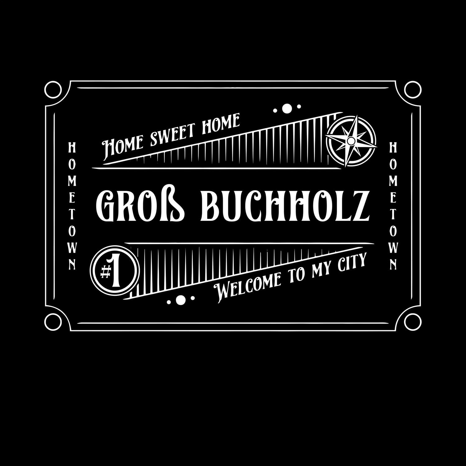 T-Shirt »Rockabilly« für den Ort »Groß Buchholz«