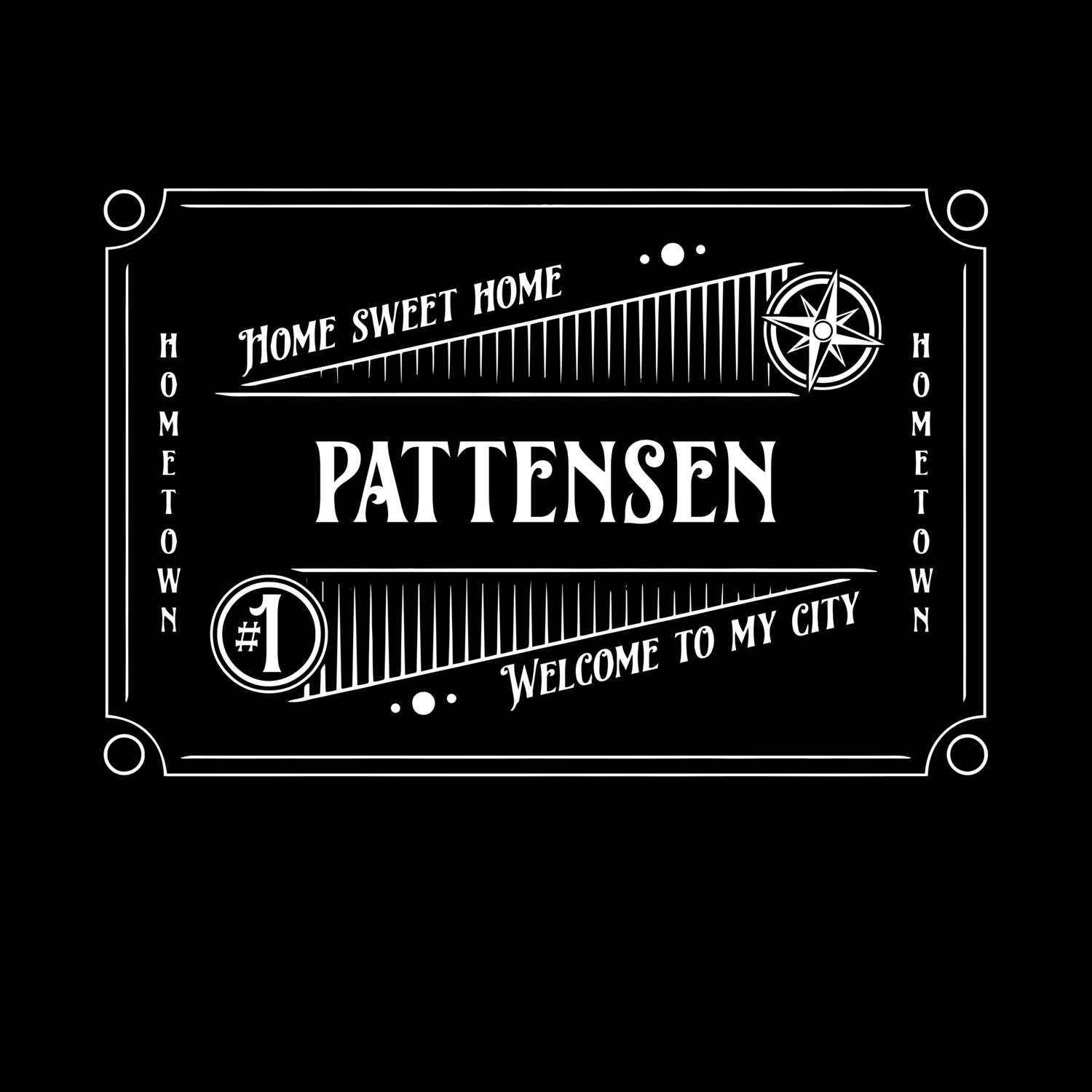 T-Shirt »Rockabilly« für den Ort »Pattensen«