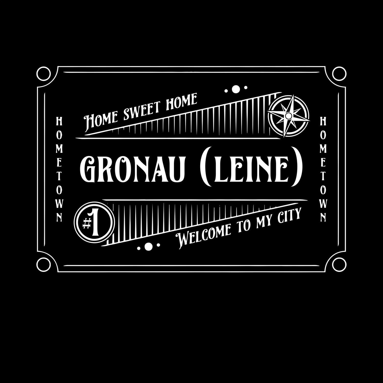 T-Shirt »Rockabilly« für den Ort »Gronau (Leine)«