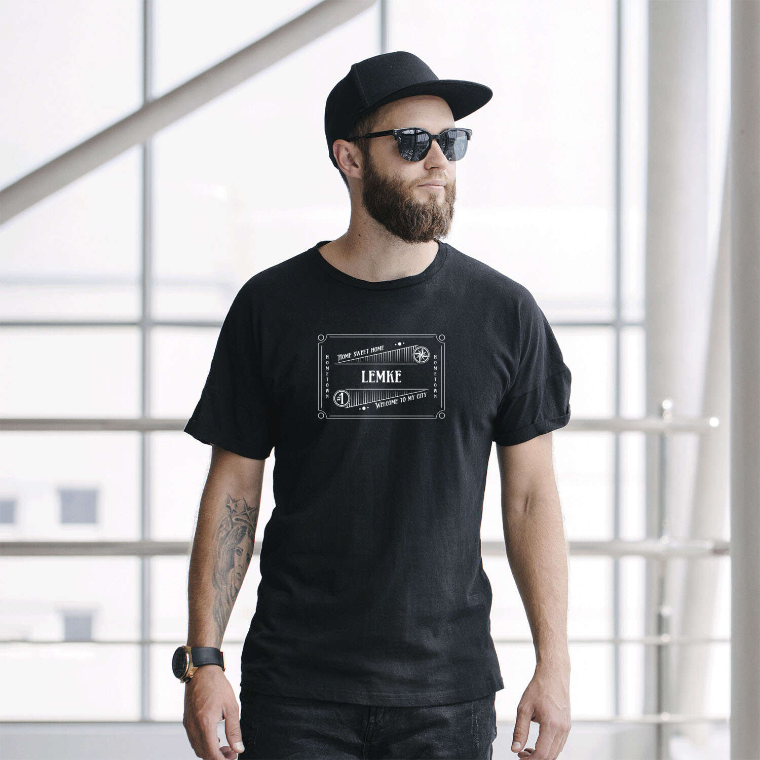 T-Shirt »Rockabilly« für den Ort »Lemke«