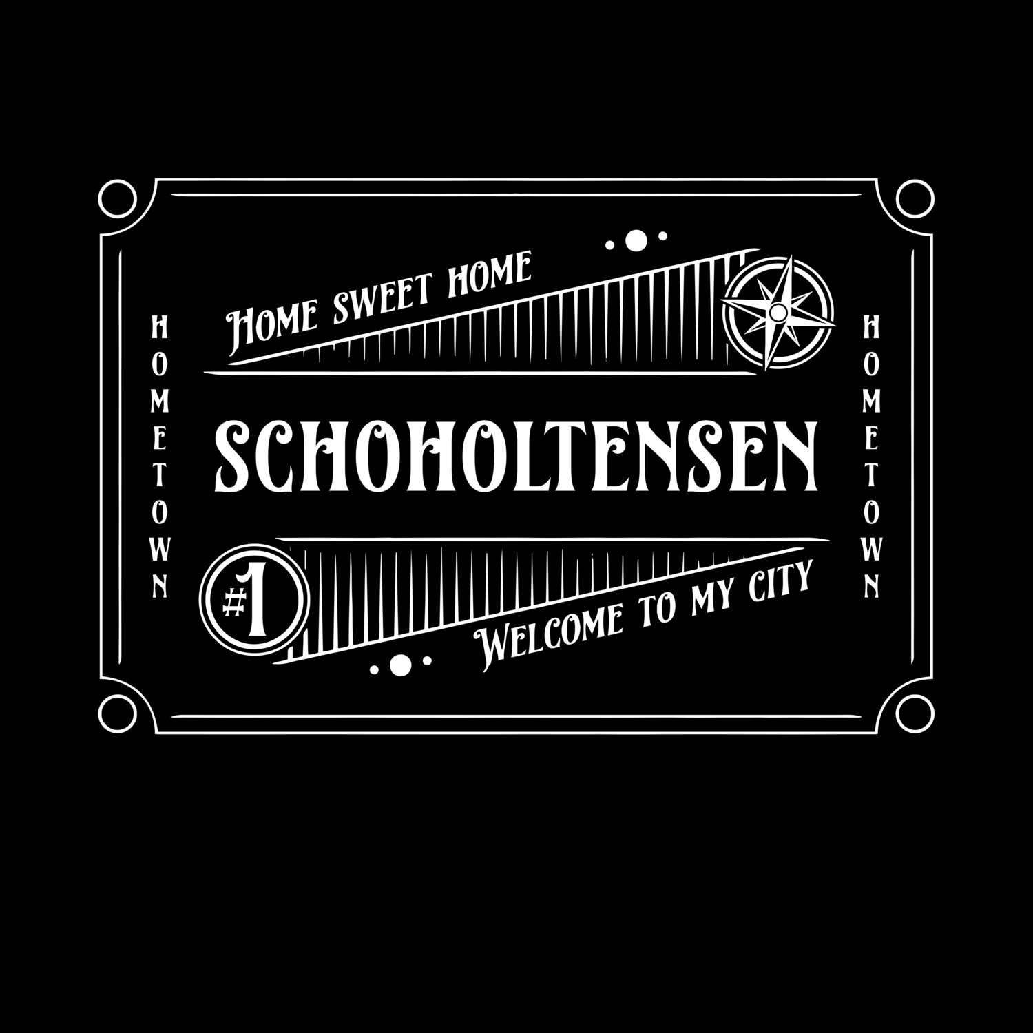T-Shirt »Rockabilly« für den Ort »Schoholtensen«