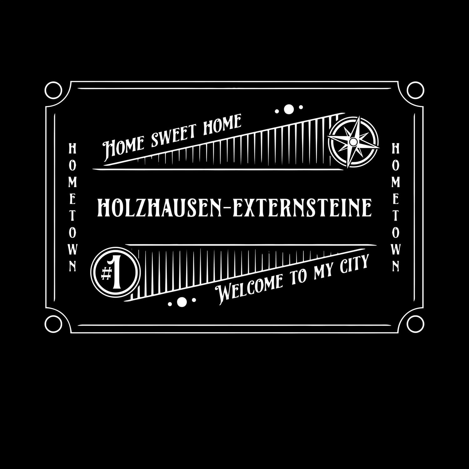 T-Shirt »Rockabilly« für den Ort »Holzhausen-Externsteine«
