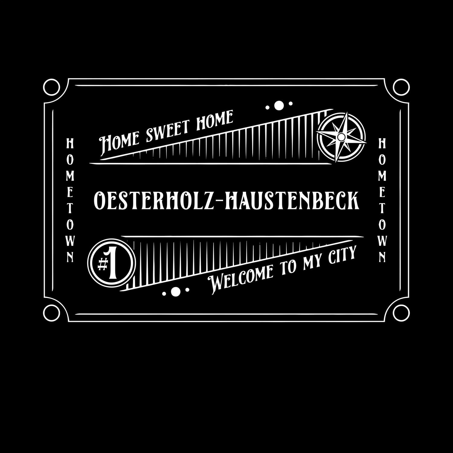 T-Shirt »Rockabilly« für den Ort »Oesterholz-Haustenbeck«