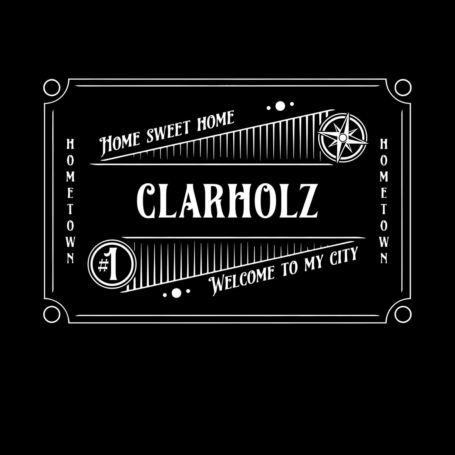 T-Shirt »Rockabilly« für den Ort »Clarholz«