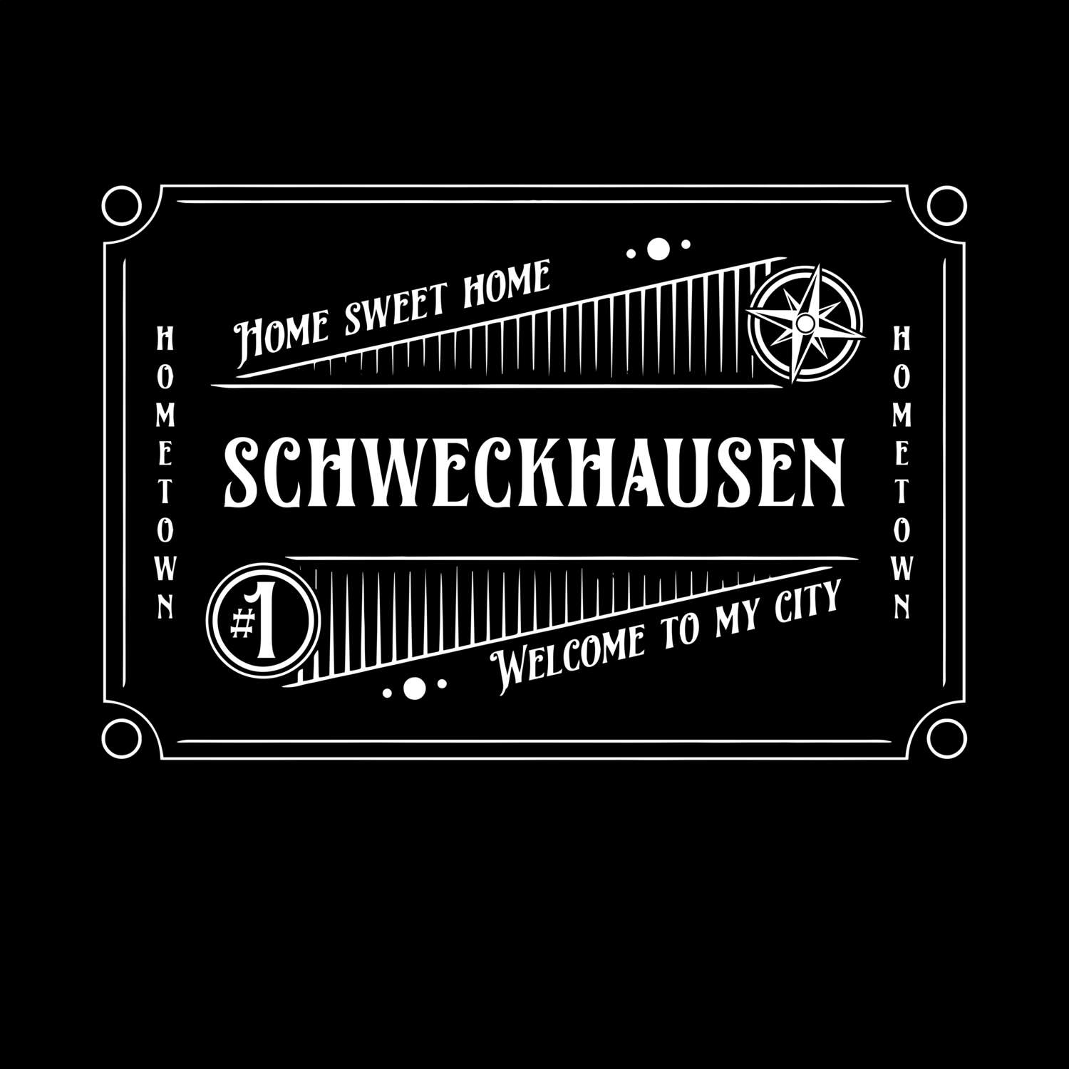 T-Shirt »Rockabilly« für den Ort »Schweckhausen«