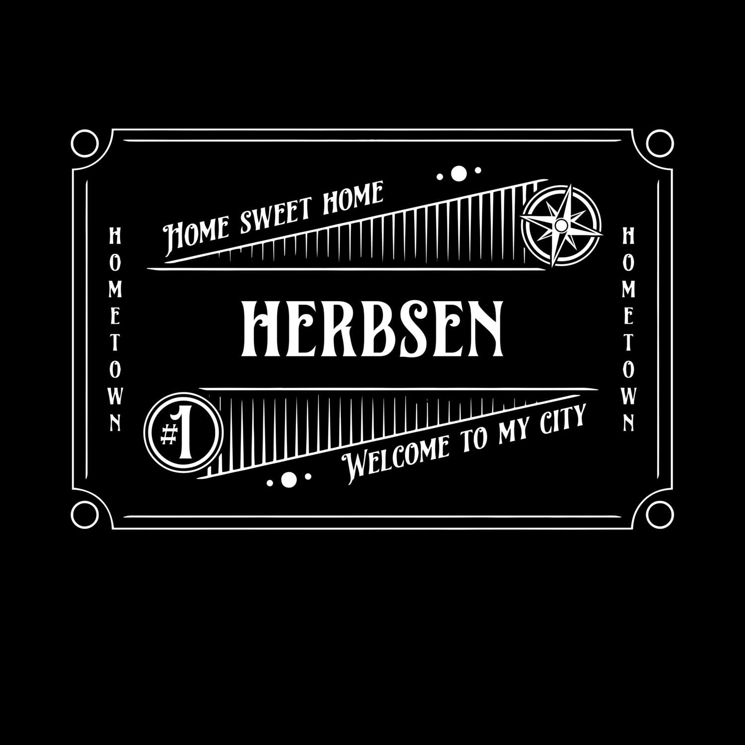 T-Shirt »Rockabilly« für den Ort »Herbsen«