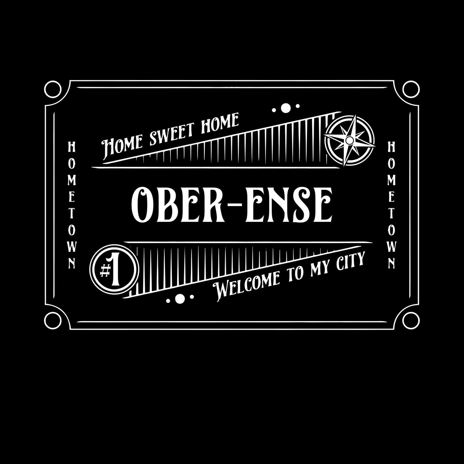 T-Shirt »Rockabilly« für den Ort »Ober-Ense«