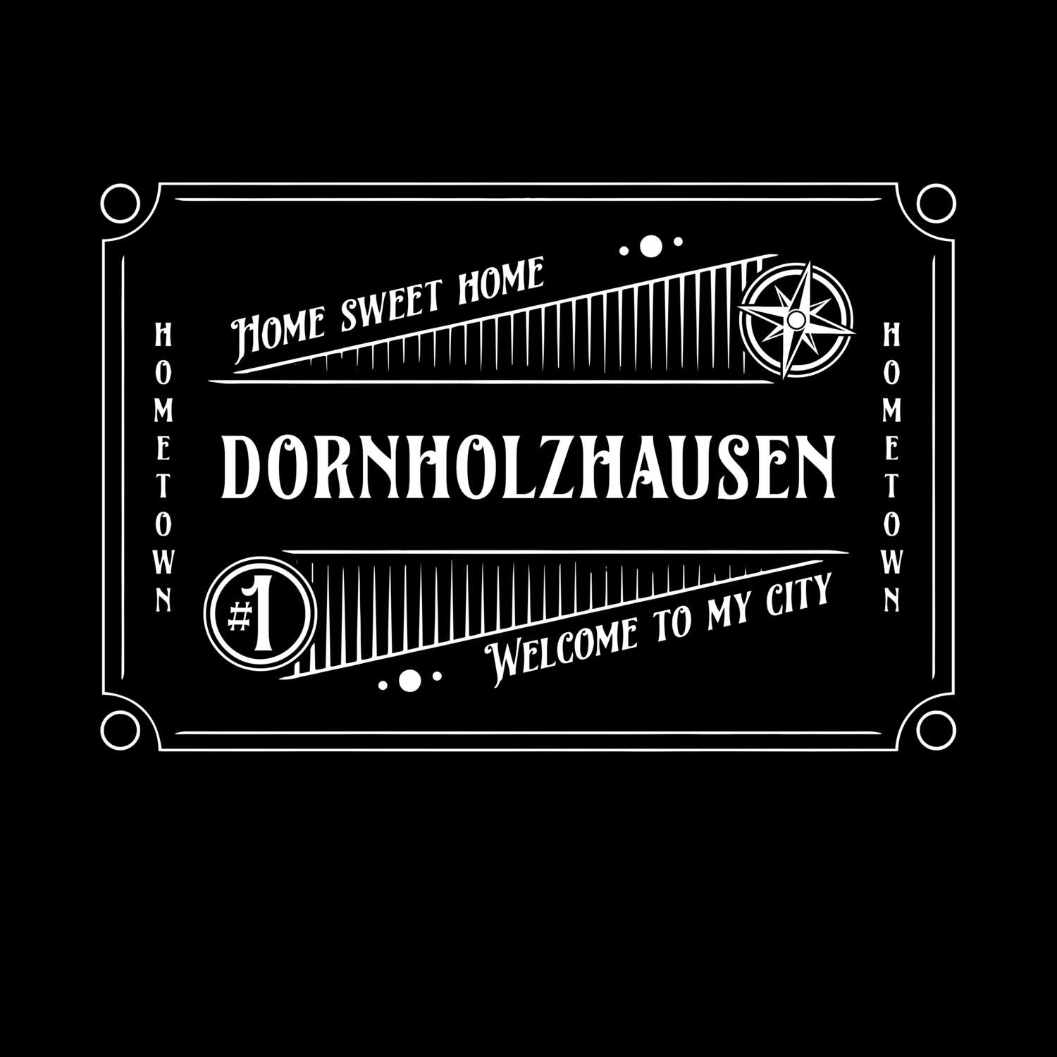 T-Shirt »Rockabilly« für den Ort »Dornholzhausen«