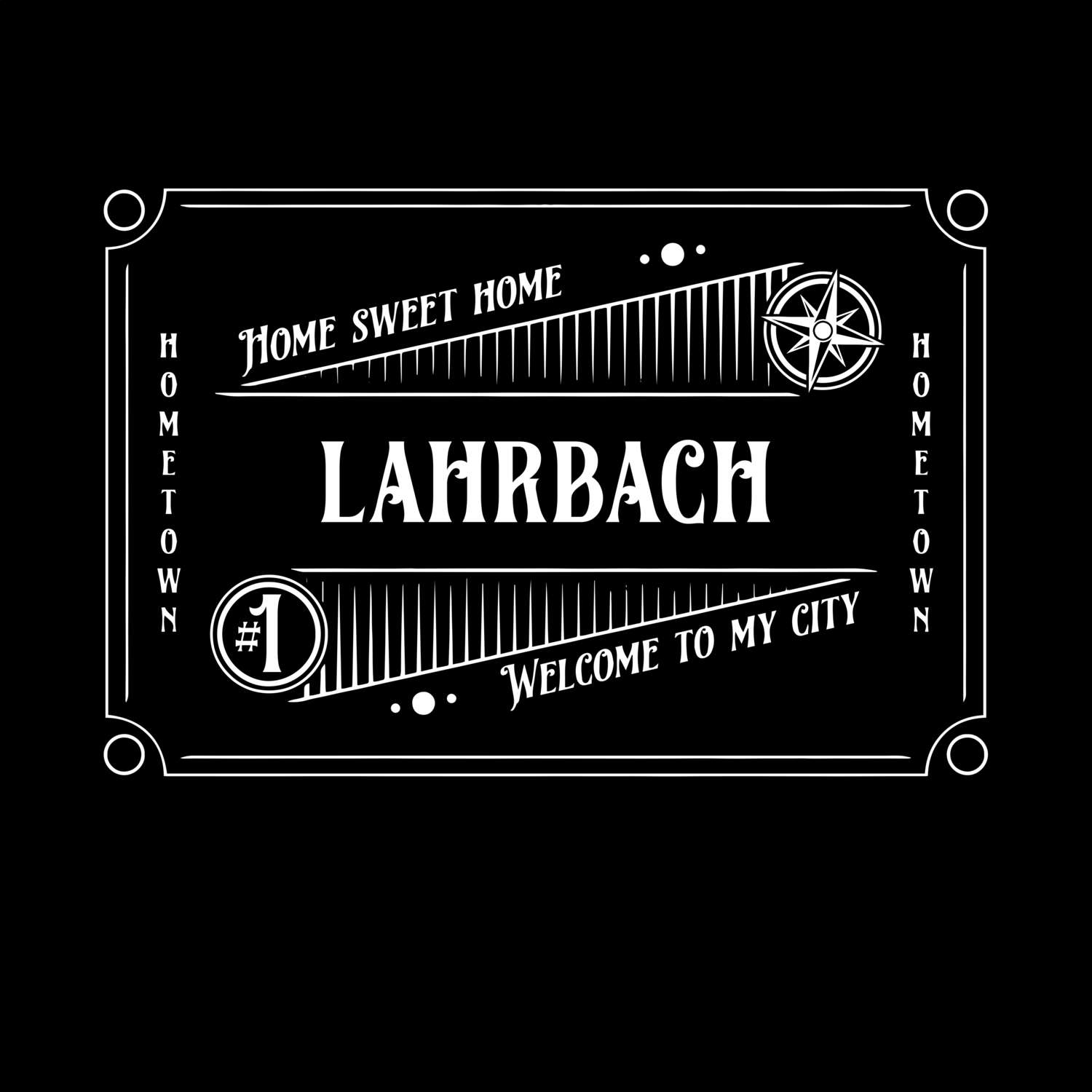 T-Shirt »Rockabilly« für den Ort »Lahrbach«