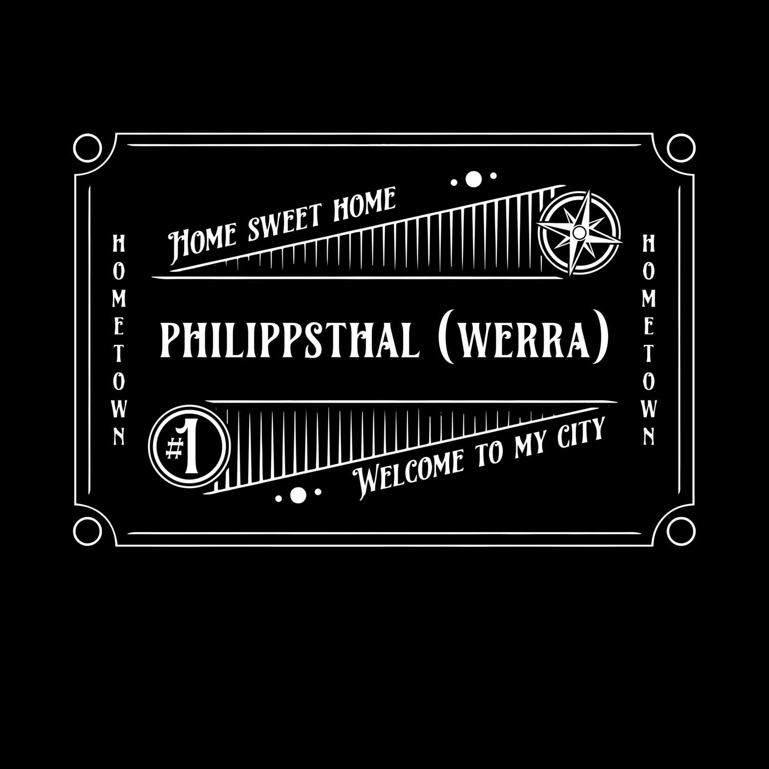 T-Shirt »Rockabilly« für den Ort »Philippsthal (Werra)«