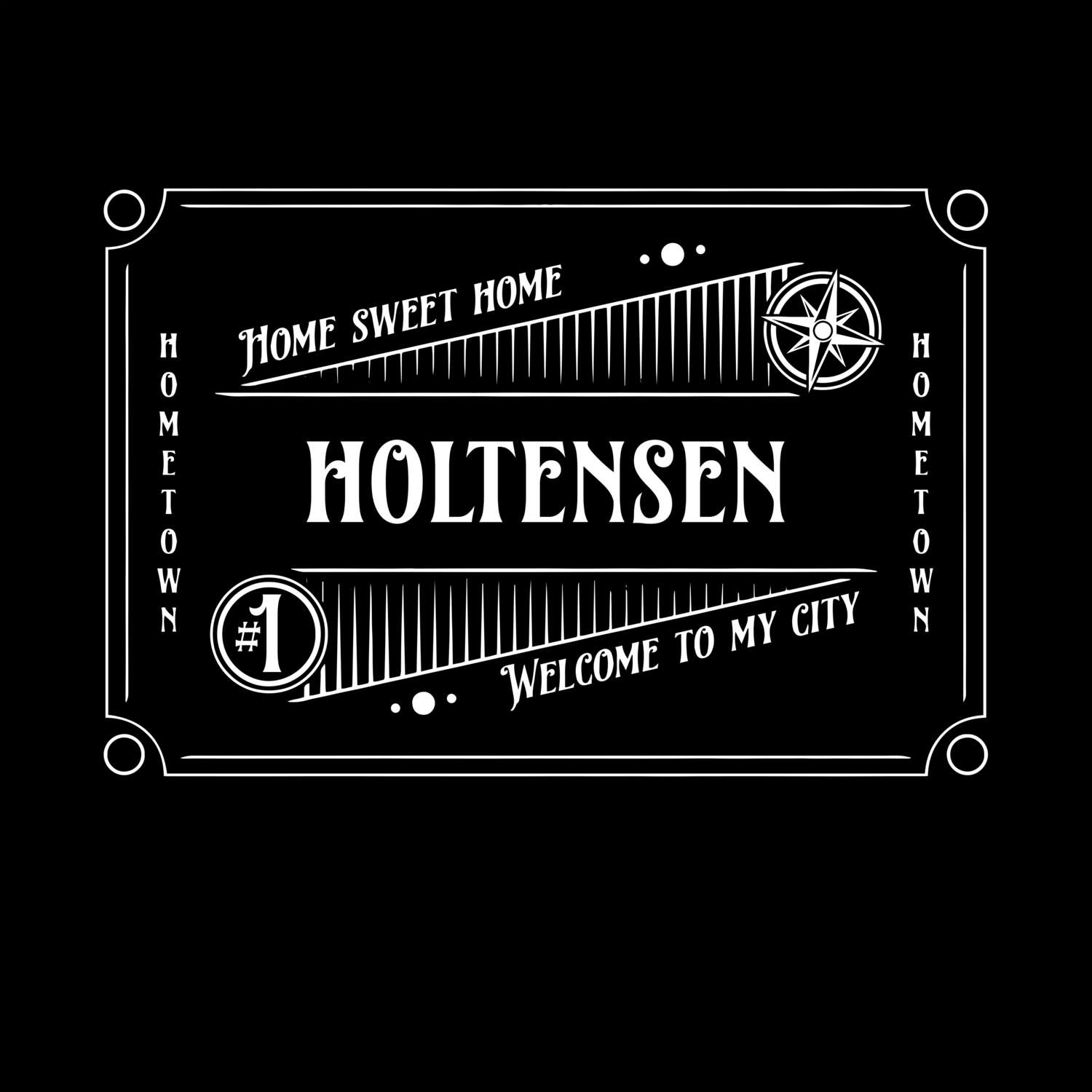 T-Shirt »Rockabilly« für den Ort »Holtensen«