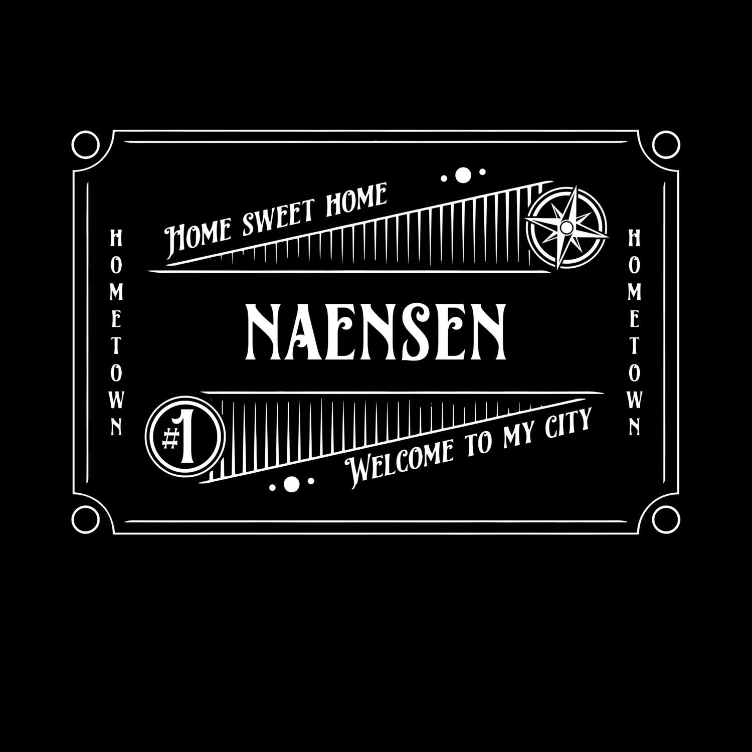 T-Shirt »Rockabilly« für den Ort »Naensen«