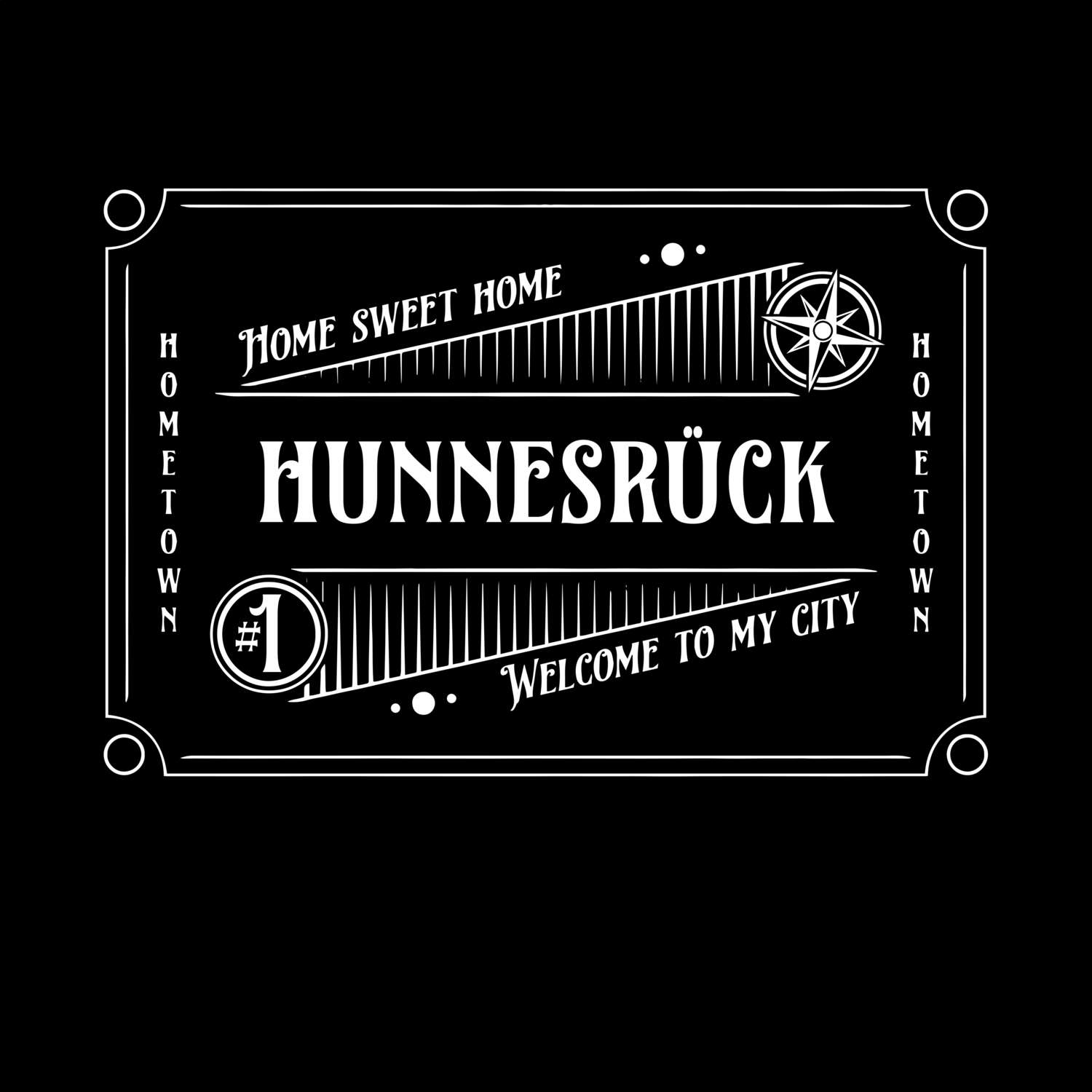 T-Shirt »Rockabilly« für den Ort »Hunnesrück«