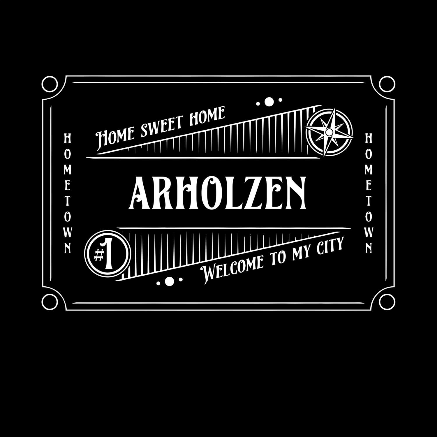 T-Shirt »Rockabilly« für den Ort »Arholzen«