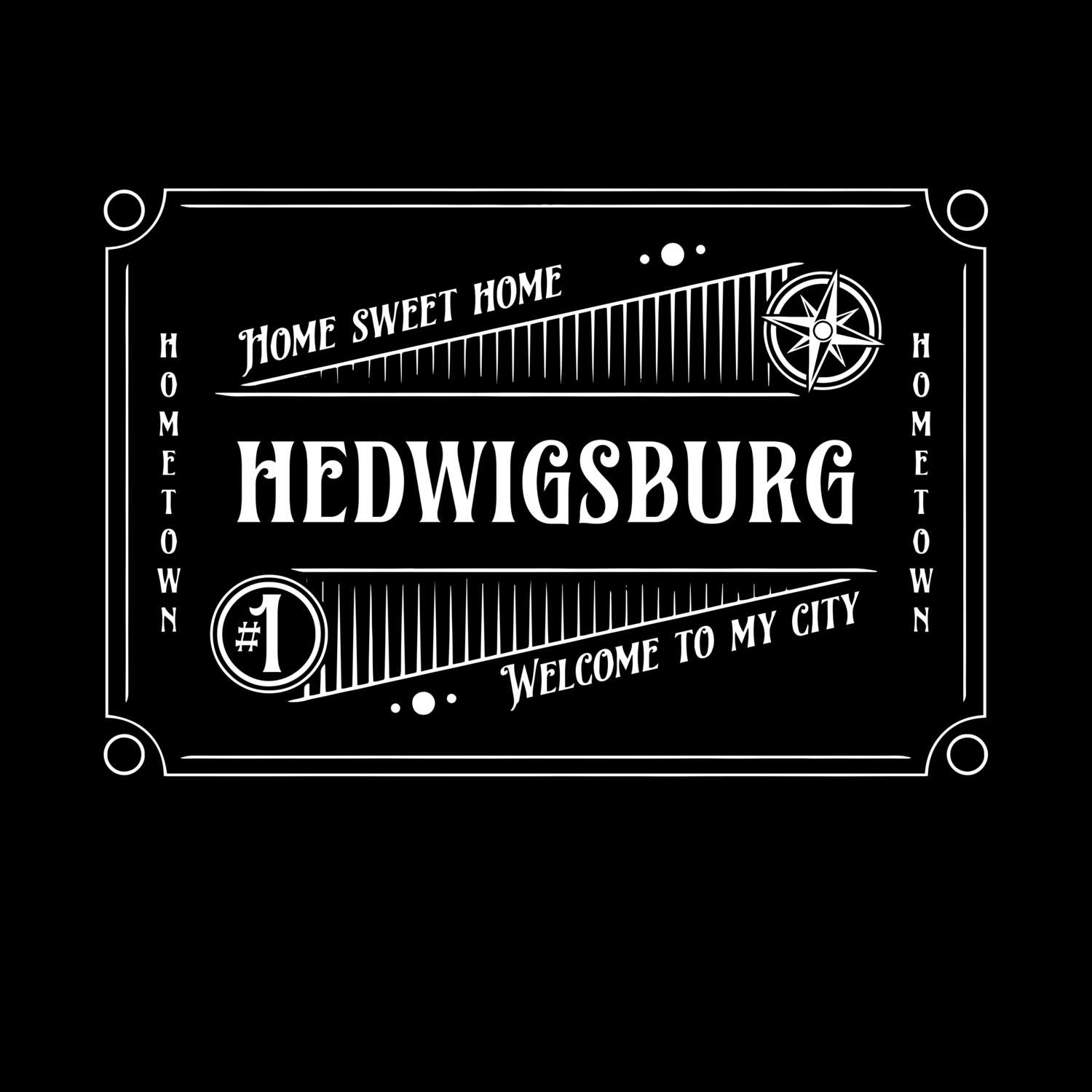 T-Shirt »Rockabilly« für den Ort »Hedwigsburg«