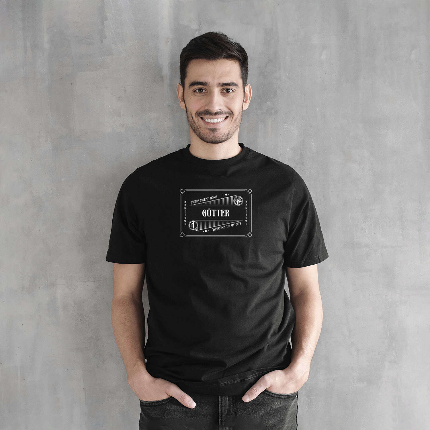 T-Shirt »Rockabilly« für den Ort »Gütter«