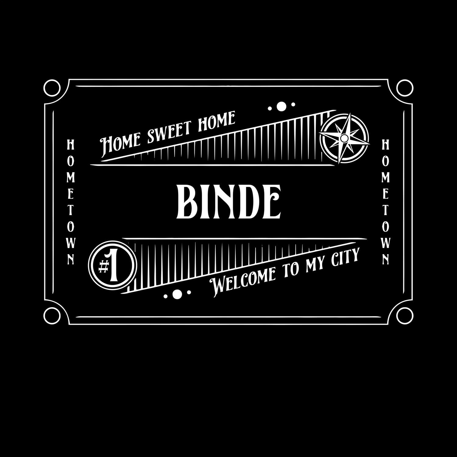 T-Shirt »Rockabilly« für den Ort »Binde«