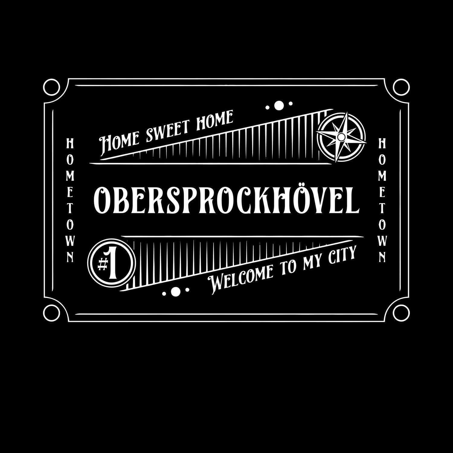 T-Shirt »Rockabilly« für den Ort »Obersprockhövel«
