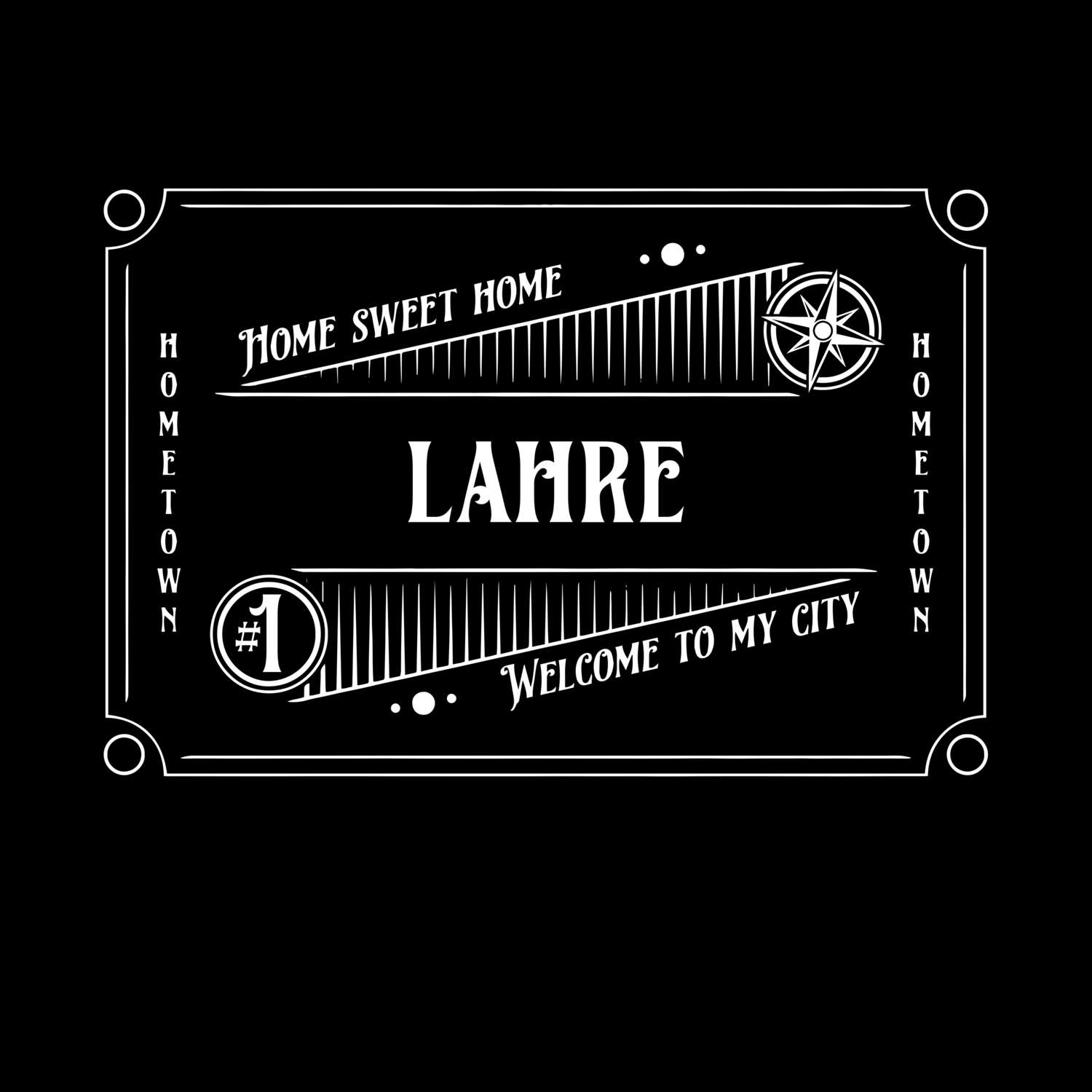 T-Shirt »Rockabilly« für den Ort »Lahre«