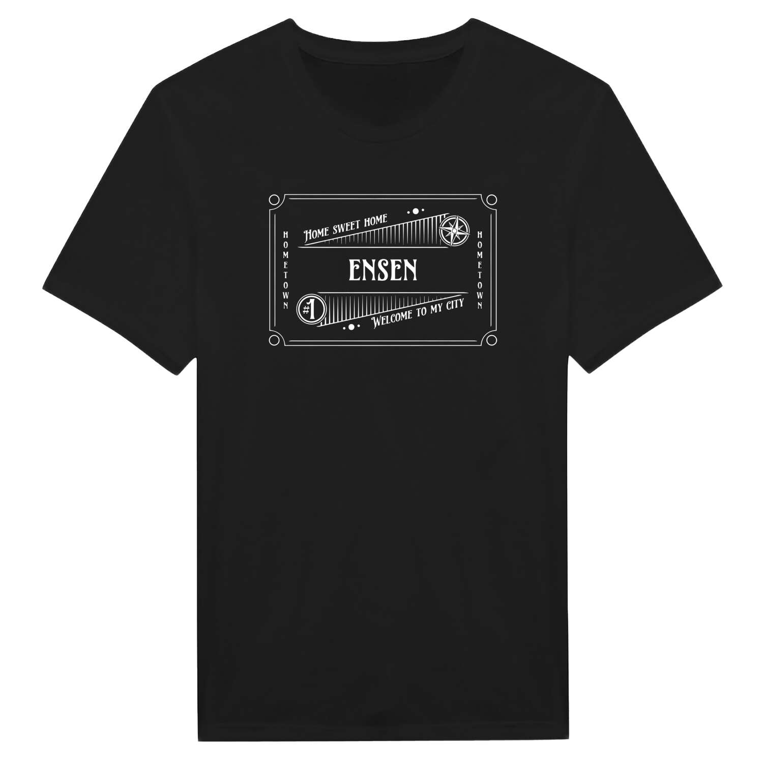 T-Shirt »Rockabilly« für den Ort »Ensen«