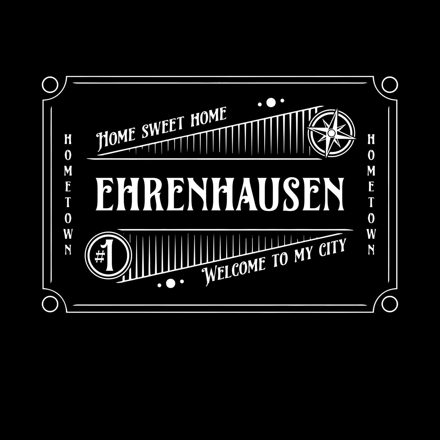 T-Shirt »Rockabilly« für den Ort »Ehrenhausen«