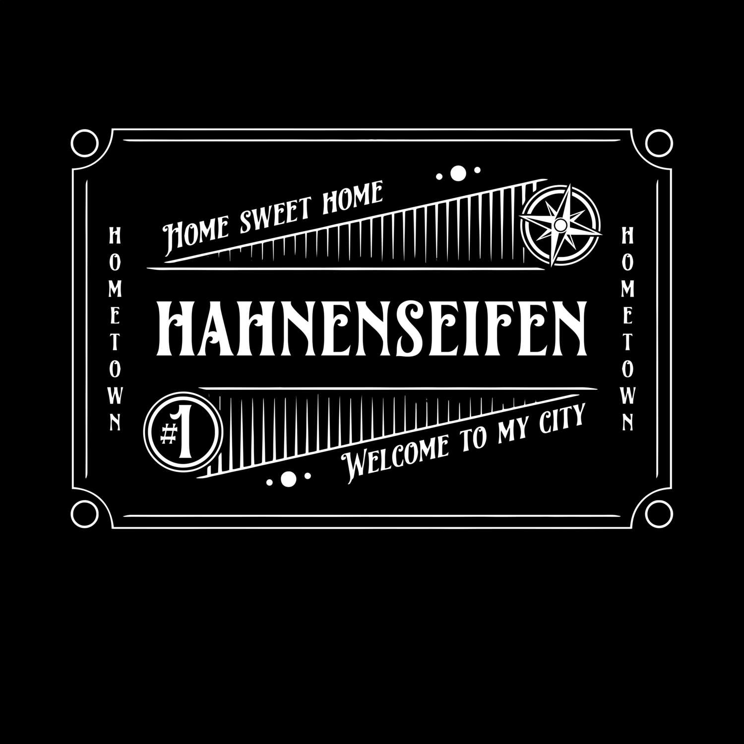 T-Shirt »Rockabilly« für den Ort »Hahnenseifen«